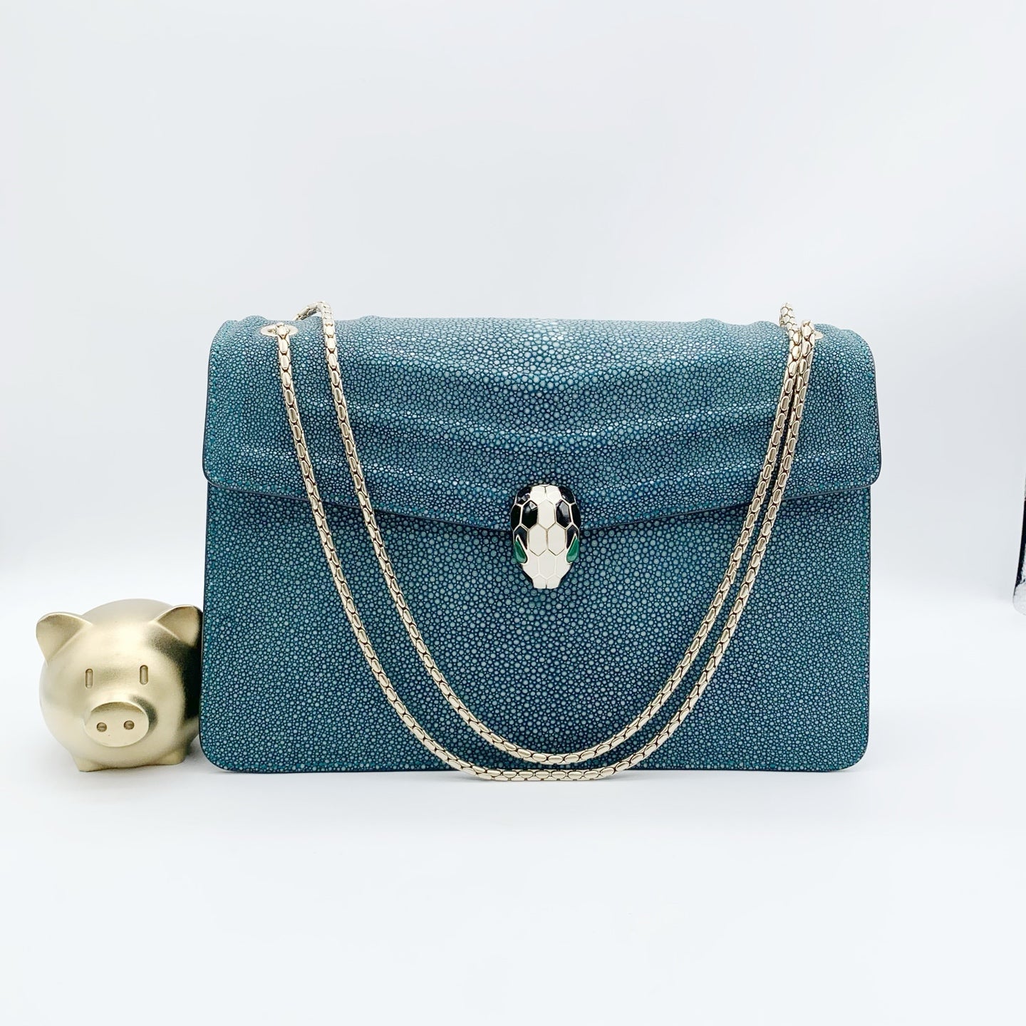 Bvlgari - Serpenti - Rare leather - Green - (medium)