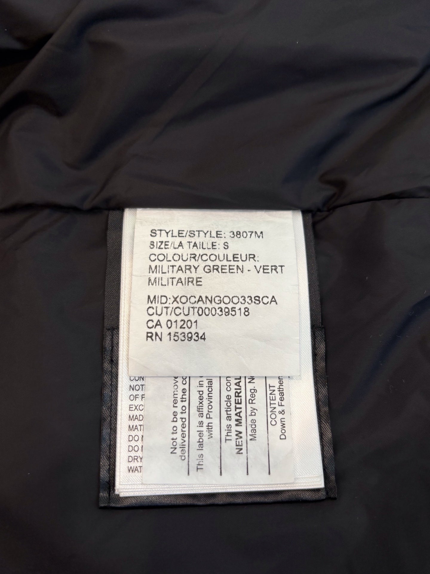 Canada Goose - Woolford - Polyester-cotton blend exterior, polyester lining, 80% duck down and 20% duck feather filling - Military Green - (S)
