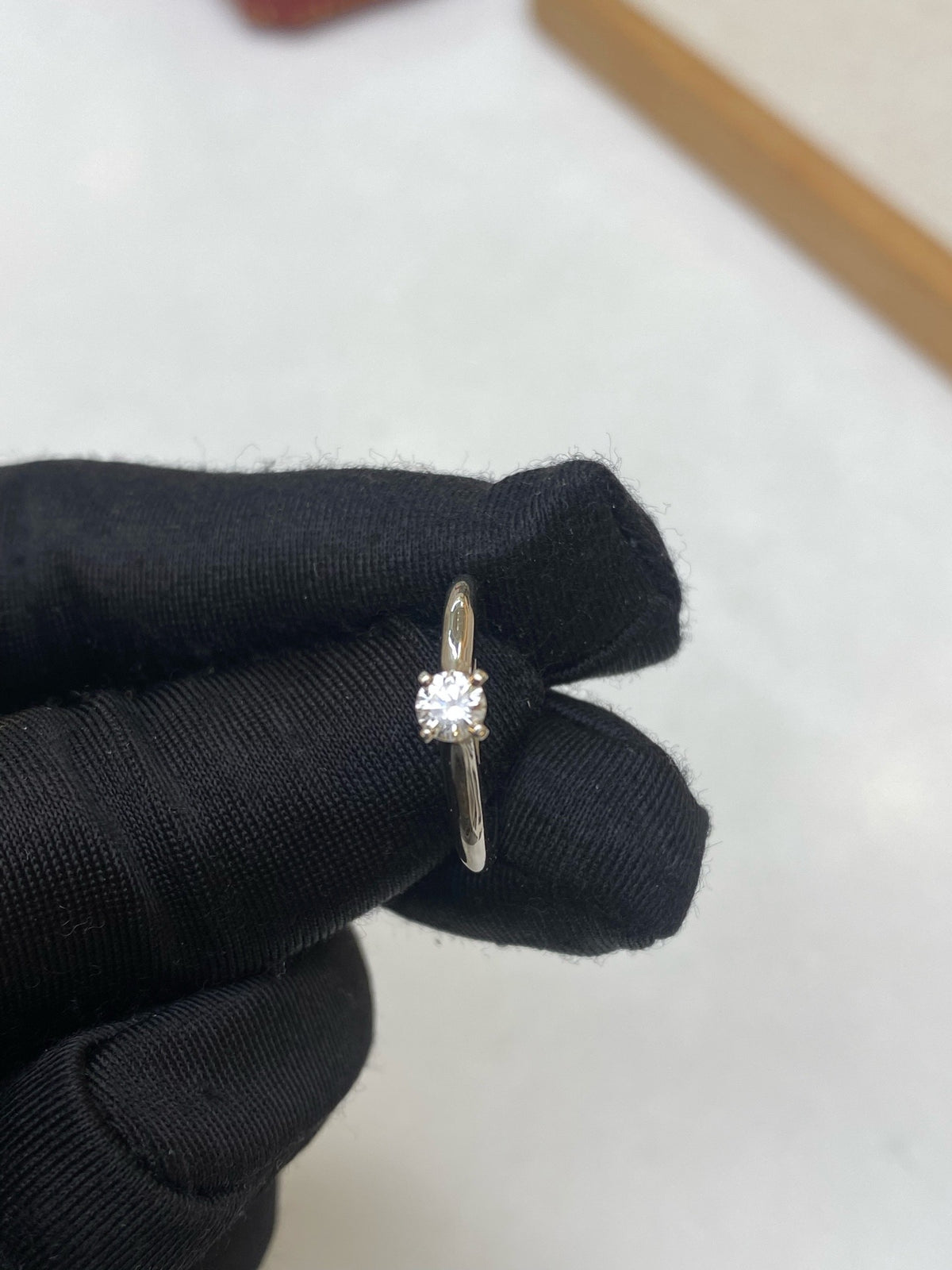 Cartier - 1895 - 950 platinum; 0.23 ct diamond, E colour, VVS1 clarity, triple excellent cut, no fluorescence - Silver - (49)