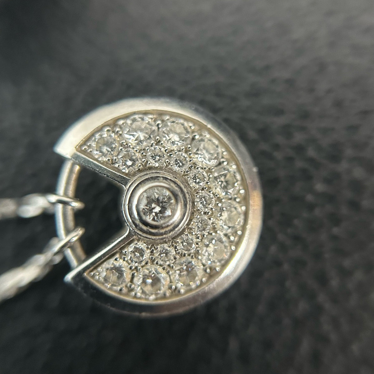 Cartier - Amulette de Cartier Mini - 18k white gold with diamonds - Silver - (mini)