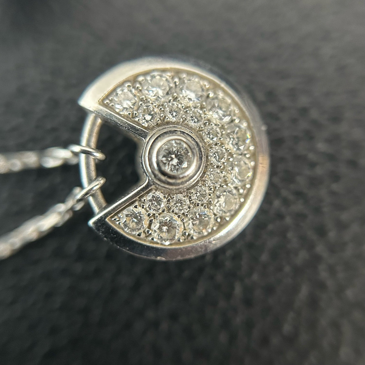 Cartier - Amulette de Cartier Mini - 18k white gold with diamonds - Silver - (mini)