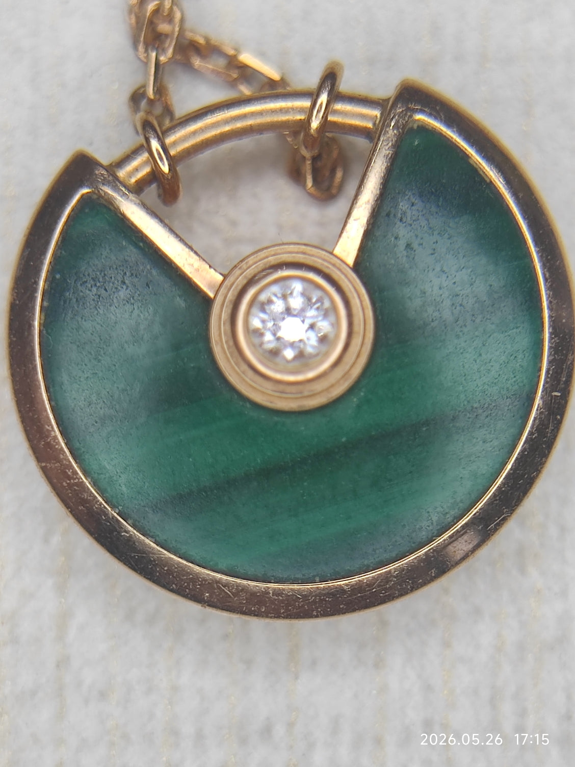 Cartier - Amulette de Cartier - Pink gold - Green