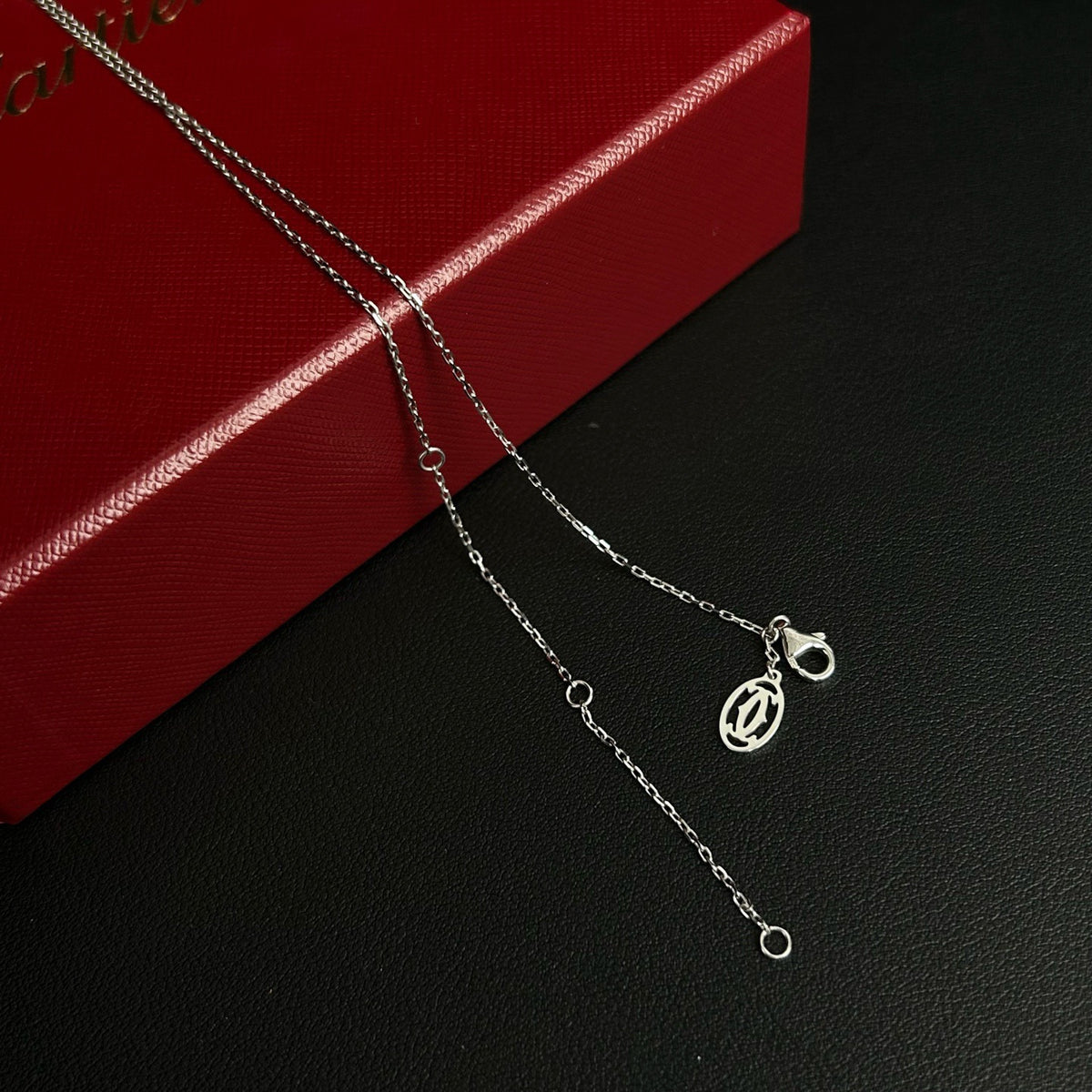 Cartier - C de Cartier - 18k white gold set with 24 brilliant-cut diamonds - Silver - (46 cm)