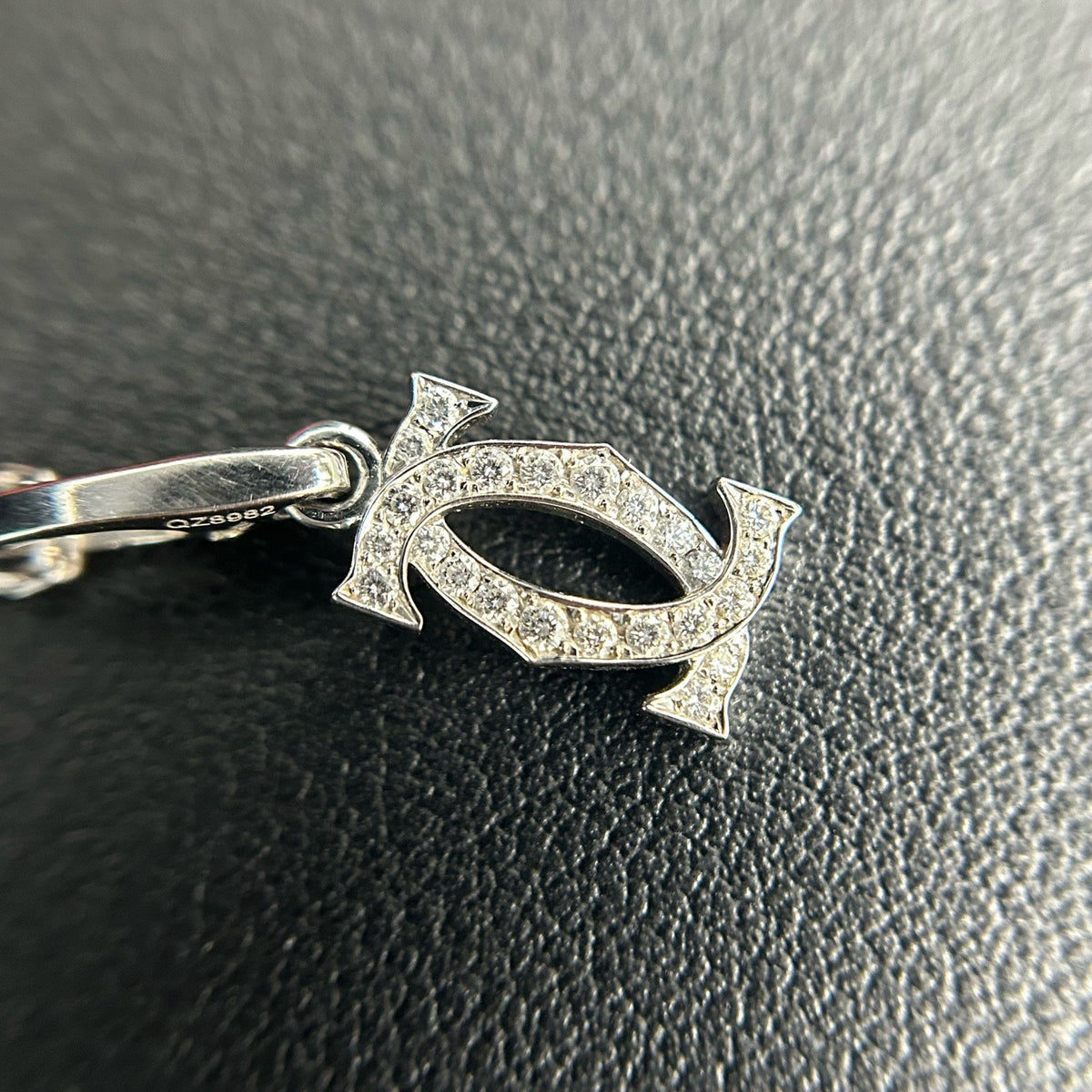 Cartier - C de Cartier - 18k white gold set with 24 brilliant-cut diamonds - Silver - (46 cm)