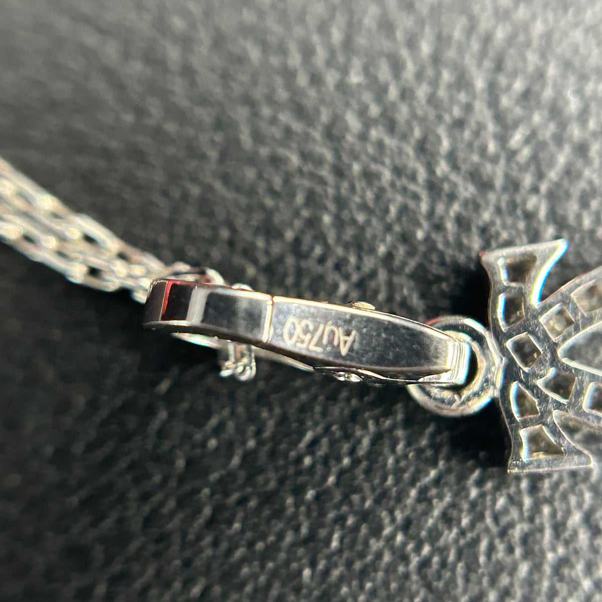 Cartier - C de Cartier - 18k white gold set with 24 brilliant-cut diamonds - Silver - (46 cm)