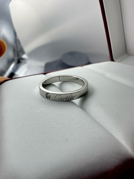 Cartier - C de Cartier - Platinum - Silver - (53)