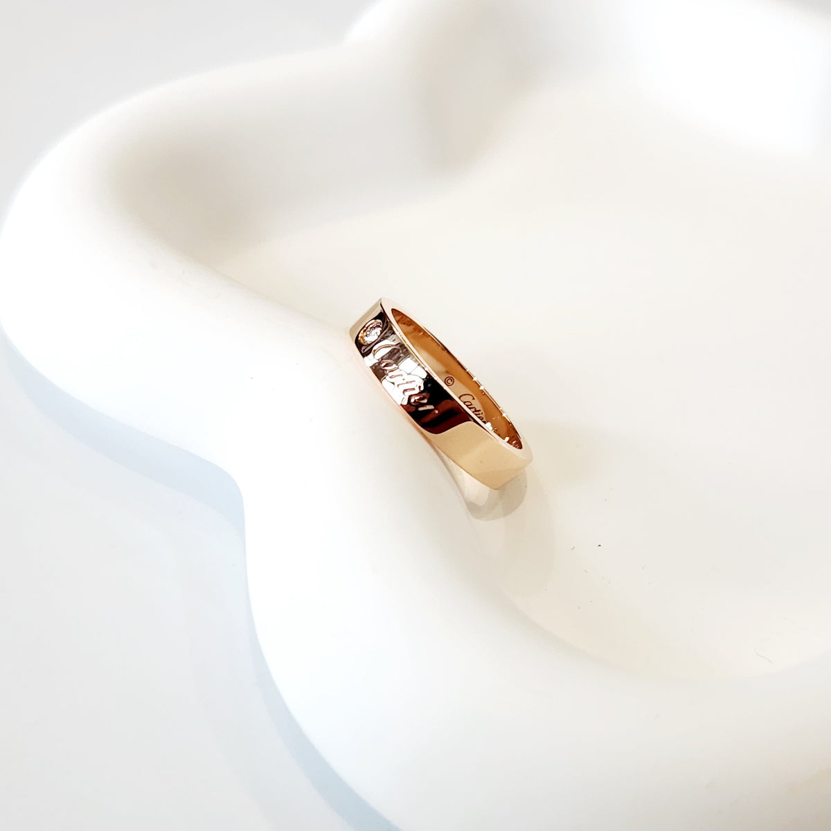 Cartier - C de Cartier Wide - 18K pink gold with one diamond - Gold - (52)