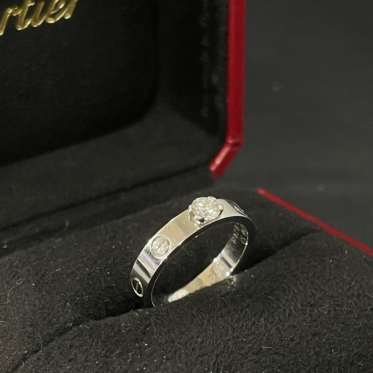 Cartier - LOVE 1 Diamond - 18K white gold with a 0.24 ct diamond - Silver - (51)