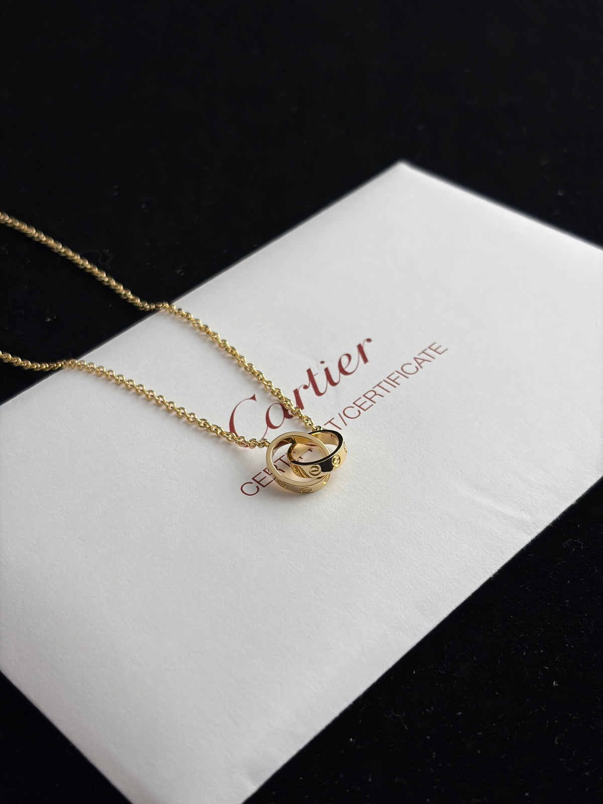 Cartier - LOVE Double Ring Necklace - 18K yellow gold - Gold