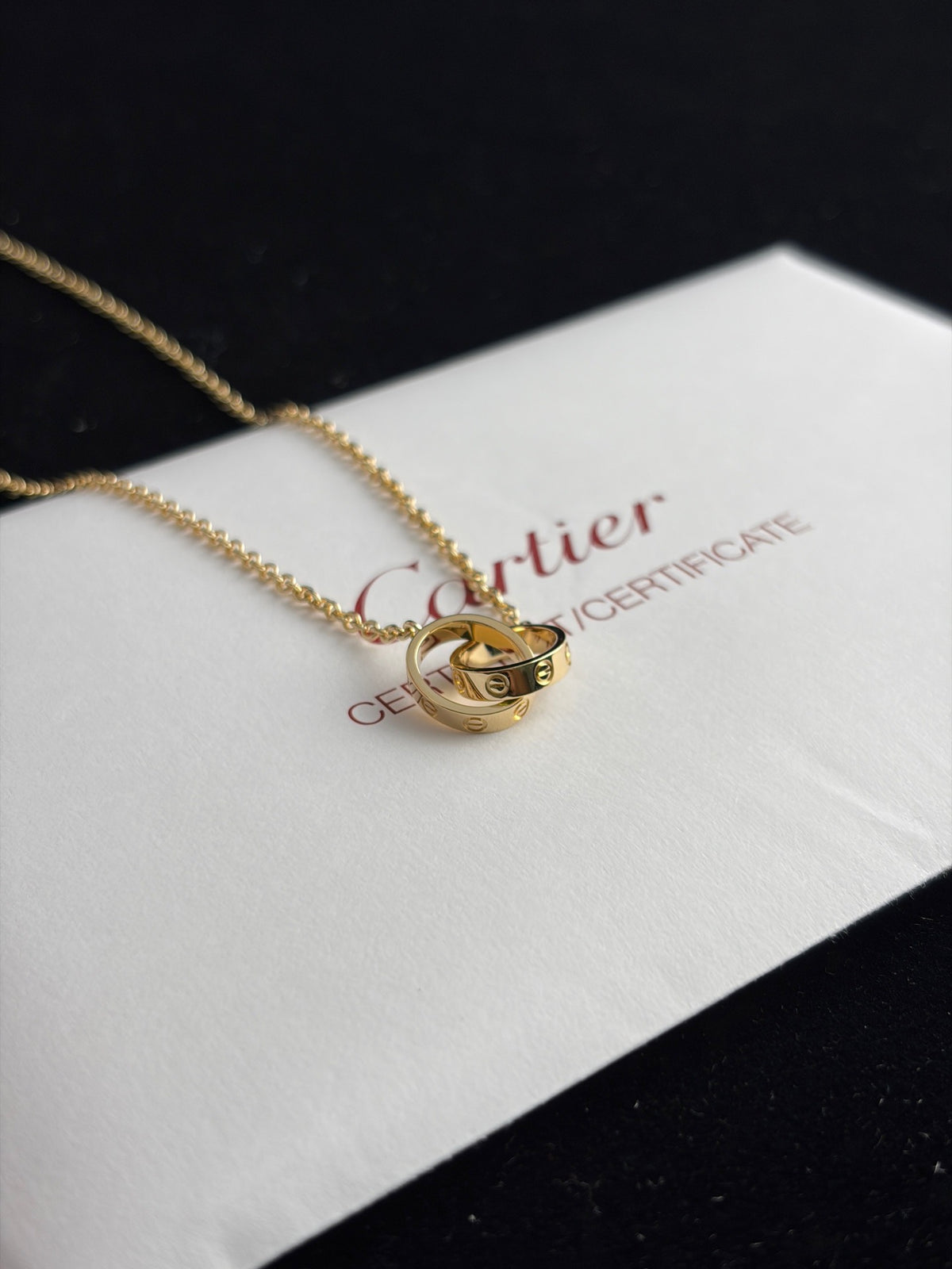 Cartier - LOVE Double Ring Necklace - 18K yellow gold - Gold