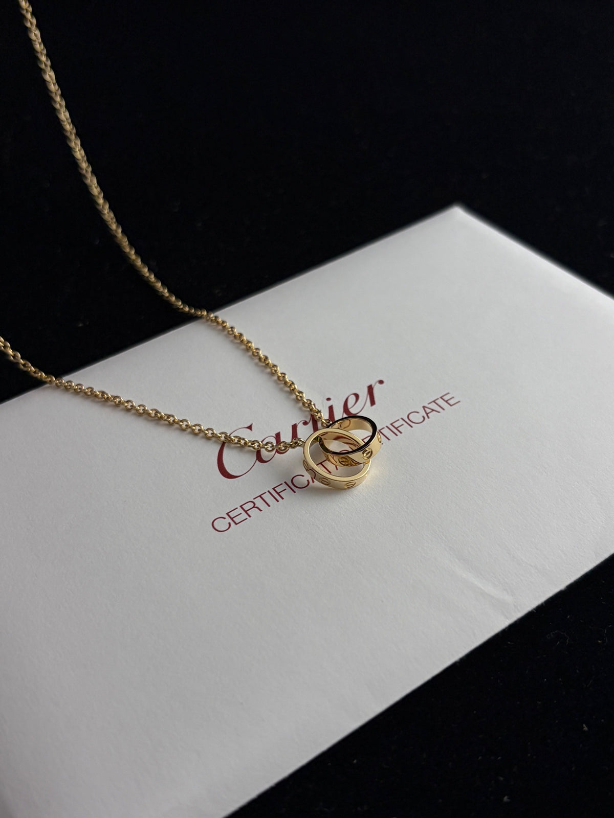 Cartier - LOVE Double Ring Necklace - 18K yellow gold - Gold
