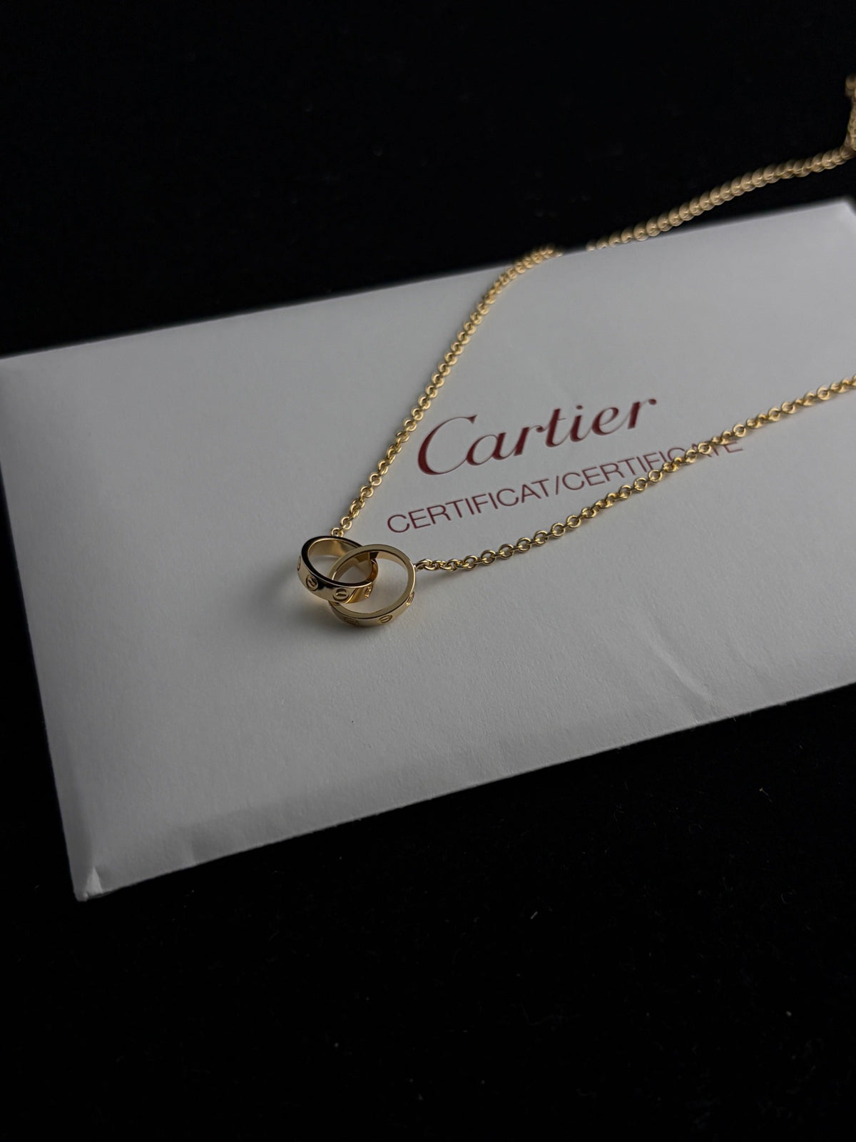 Cartier - LOVE Double Ring Necklace - 18K yellow gold - Gold