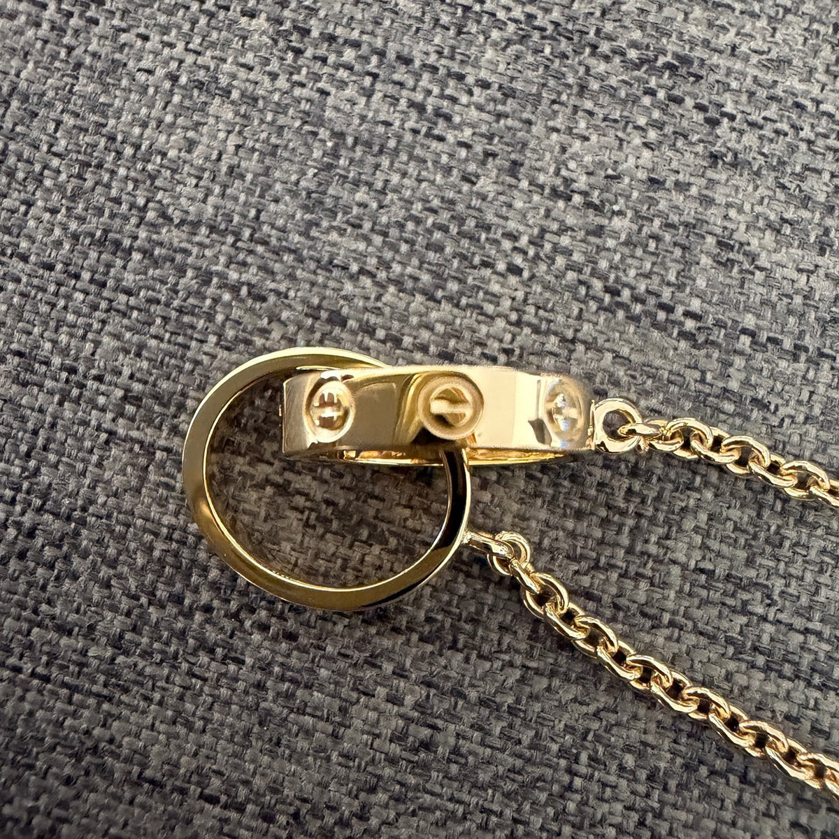Cartier - LOVE Double Ring Necklace - 18K yellow gold - Gold