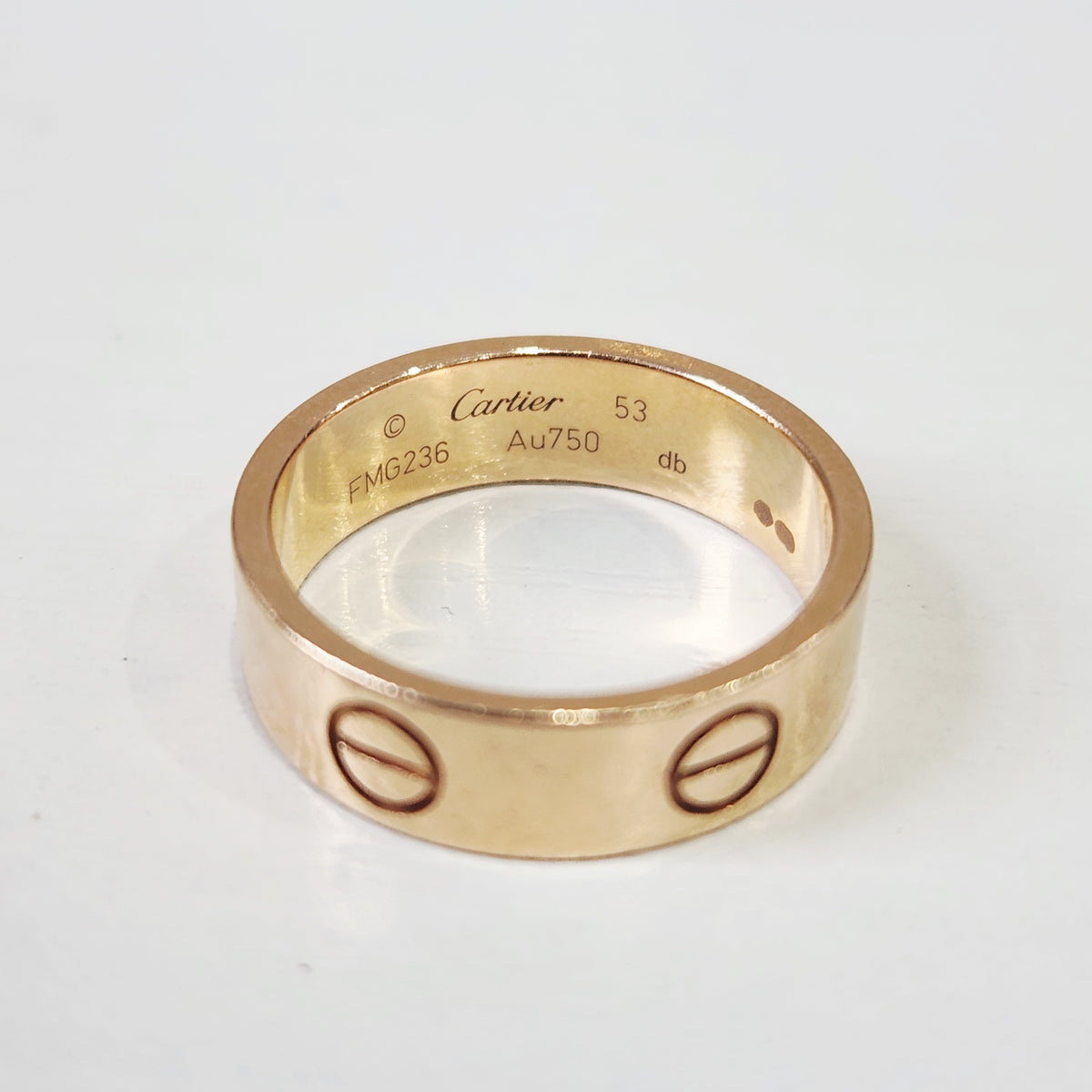 Cartier - LOVE Ring Wide - 18K rose gold - Pink - (53)