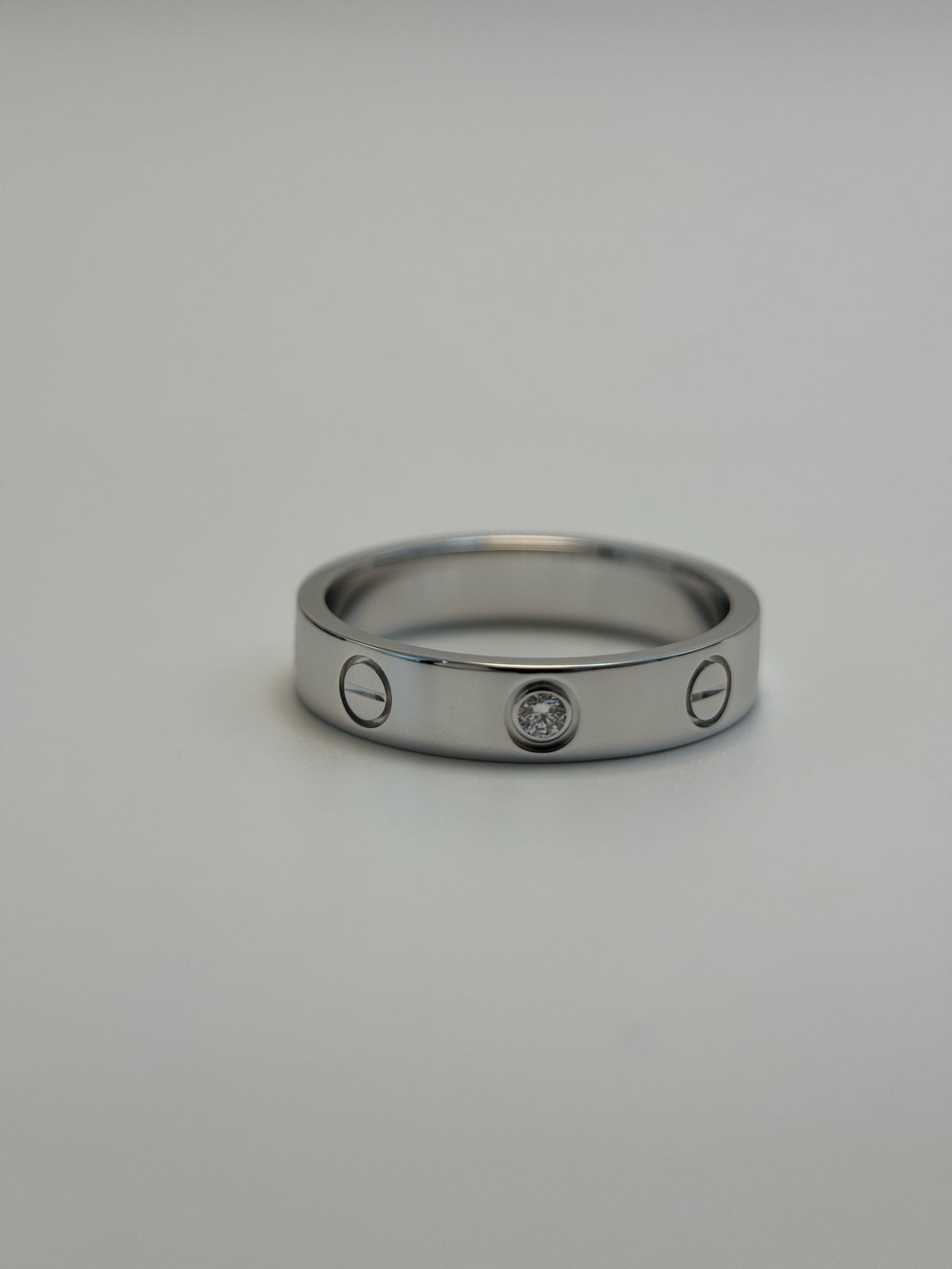Cartier - Love Solitaire - White gold - Silver - (51)