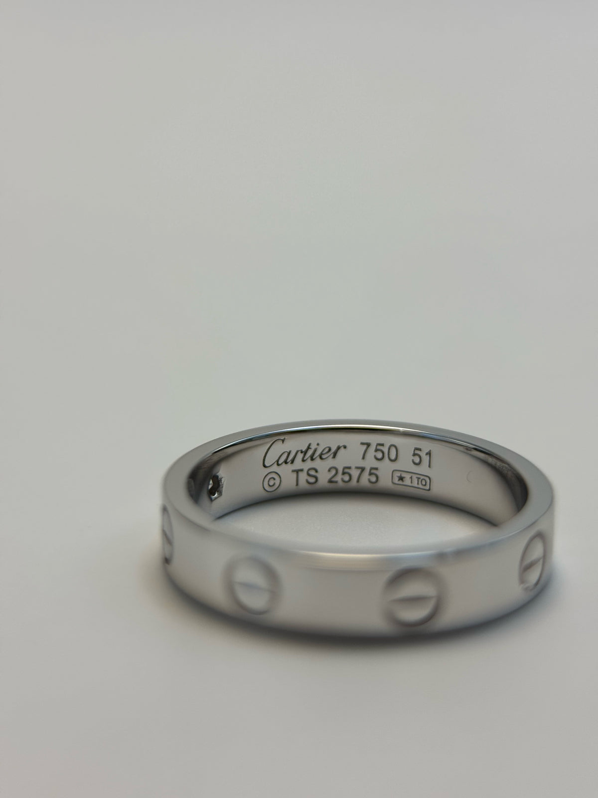 Cartier - Love Solitaire - White gold - Silver - (51)