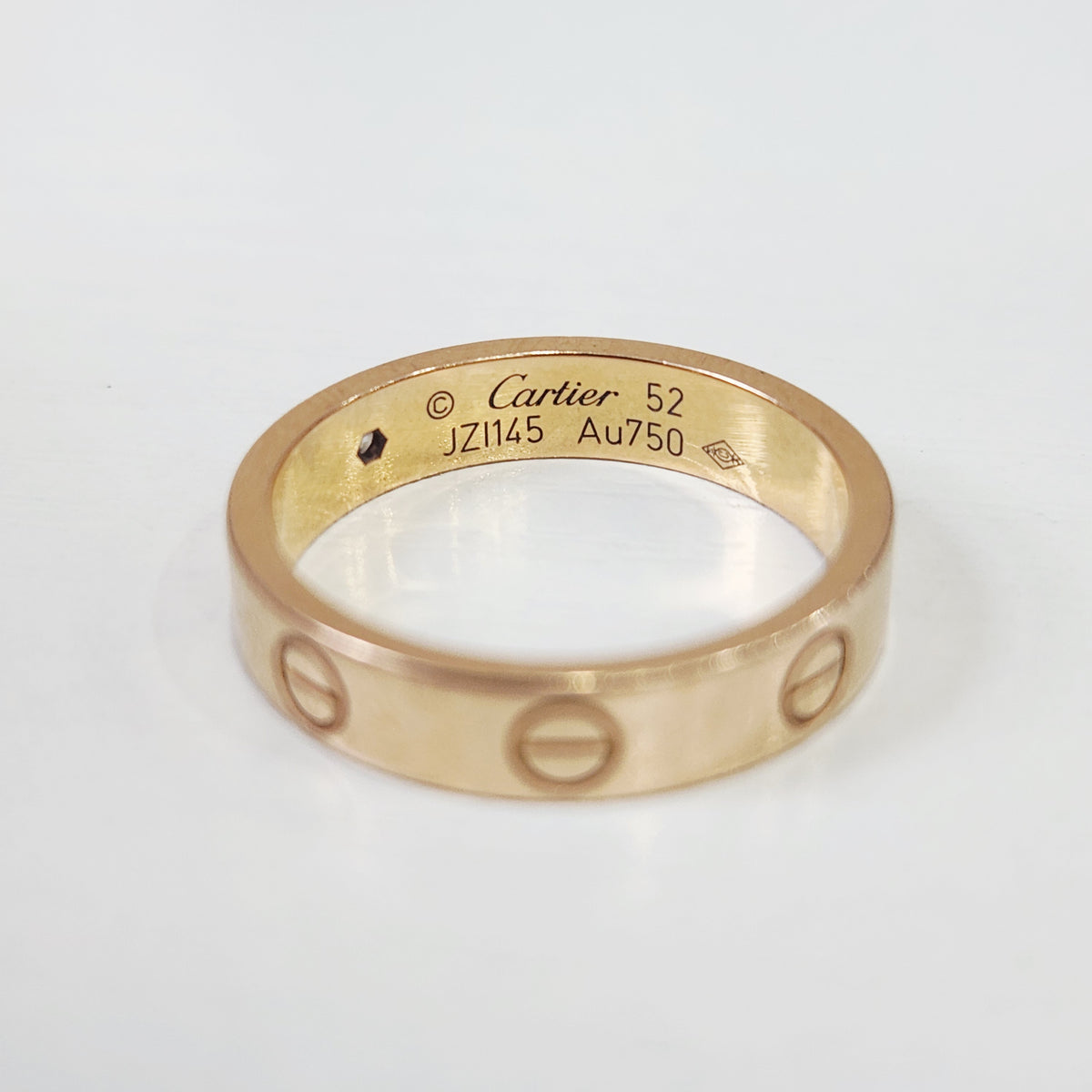 Cartier - LOVE Wedding Band 1 Diamond 52 - 18K rose gold with one diamond - Gold - (52)