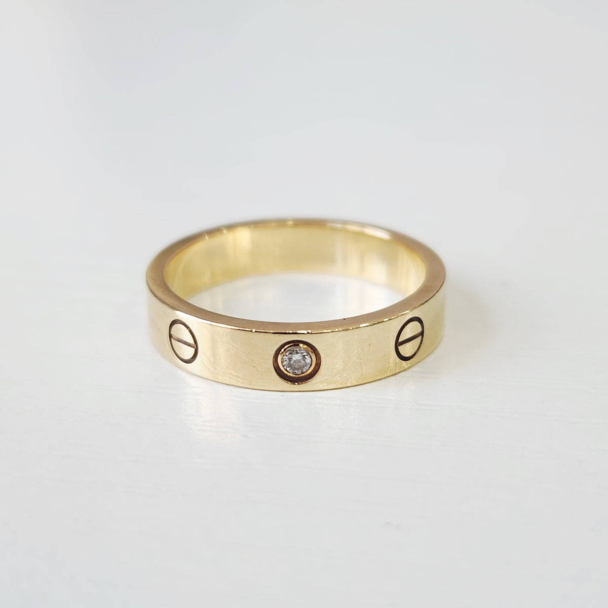 Cartier - LOVE Wedding Band 54 - 18K yellow gold with one diamond - Gold - (54)