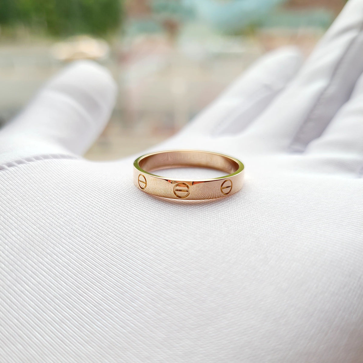 Cartier - LOVE wedding band Narrow - 18K rose gold - Gold - (49)