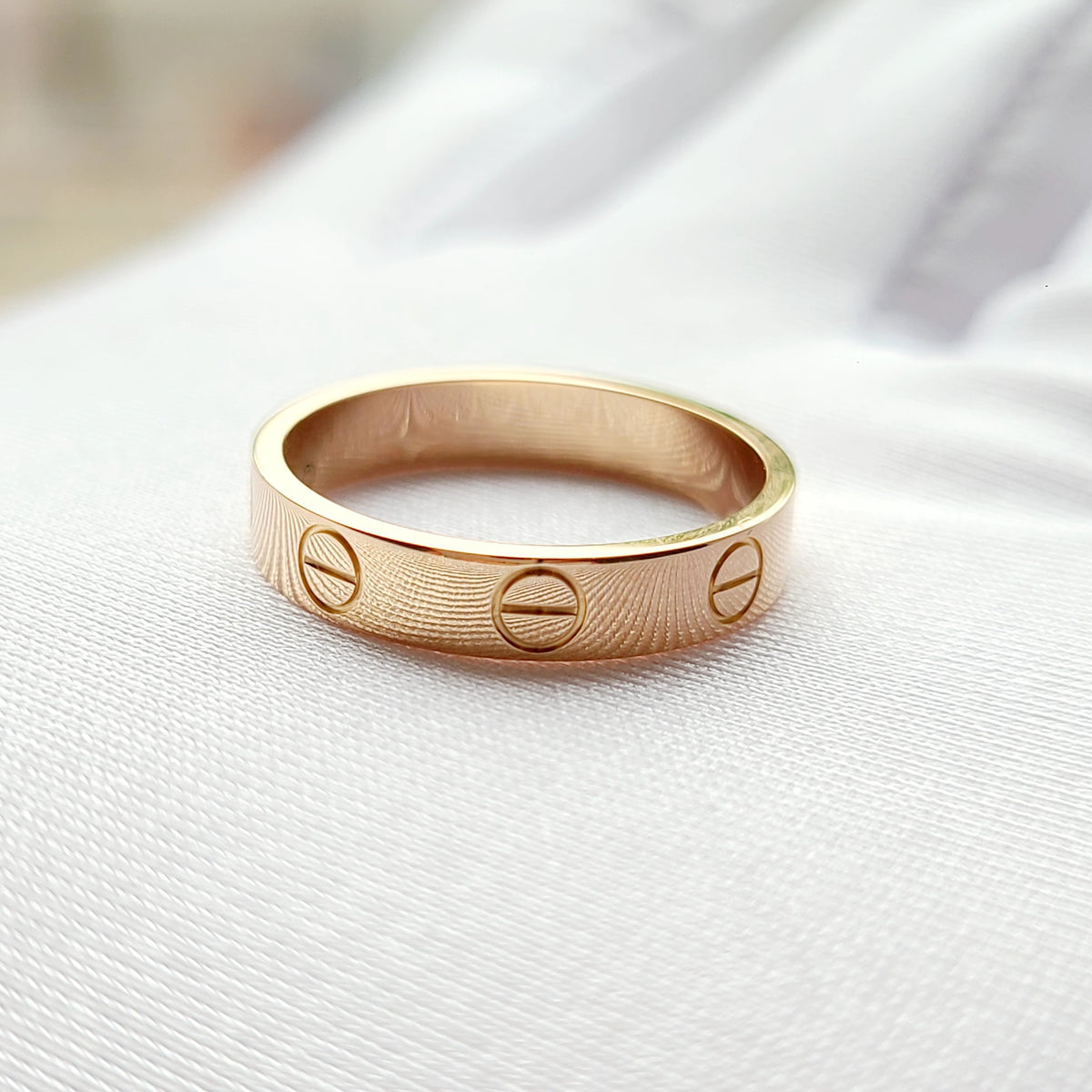 Cartier - LOVE wedding band Narrow - 18K rose gold - Gold - (49)