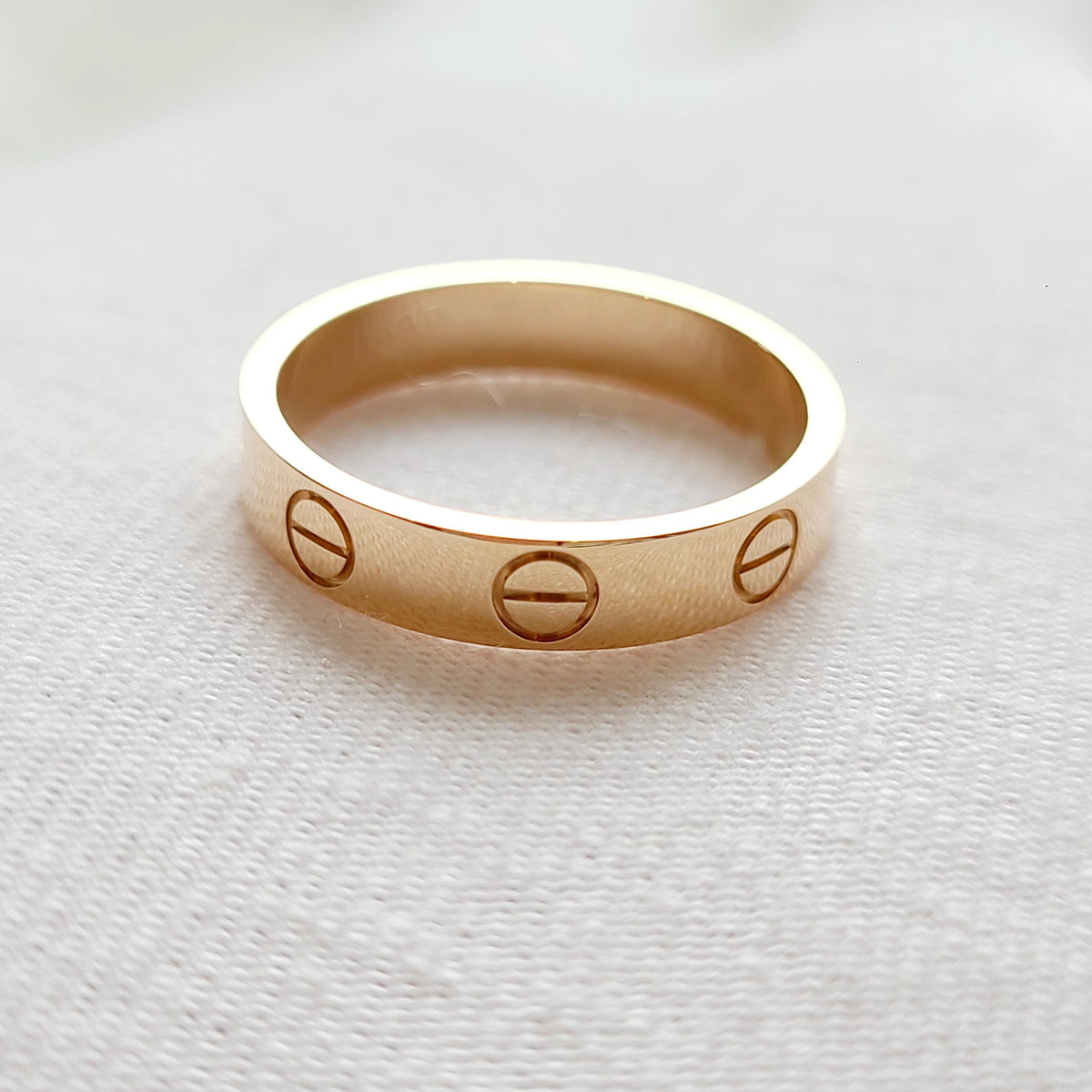 Cartier - LOVE wedding band Narrow - 18K rose gold - Gold - (49)