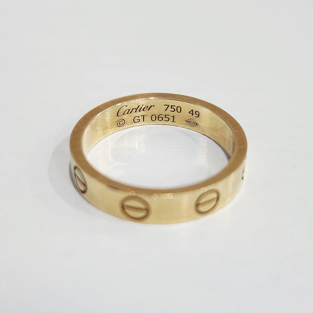 Cartier - LOVE Wedding Band Narrow - 18K yellow gold - Gold - (49)