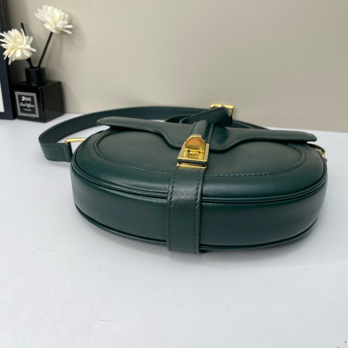 Celine - 16 Besace - Leather - Green - (small)