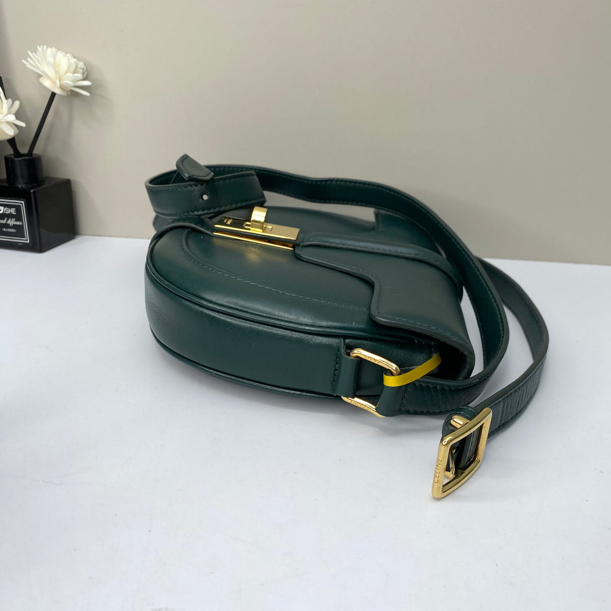 Celine - 16 Besace - Leather - Green - (small)