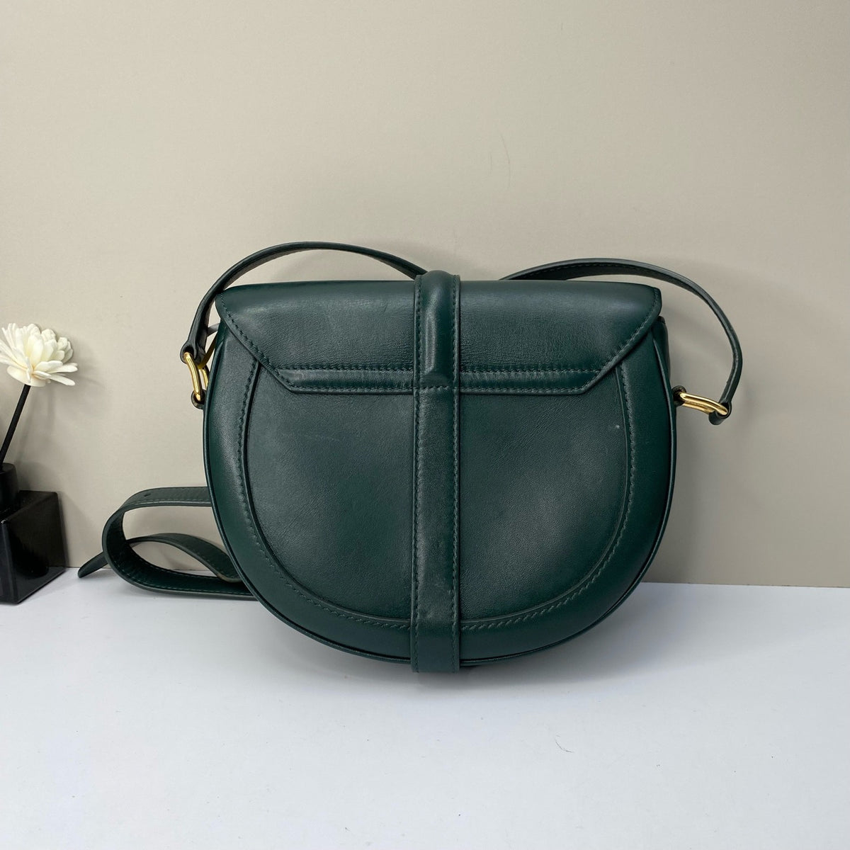 Celine - 16 Besace - Leather - Green - (small)