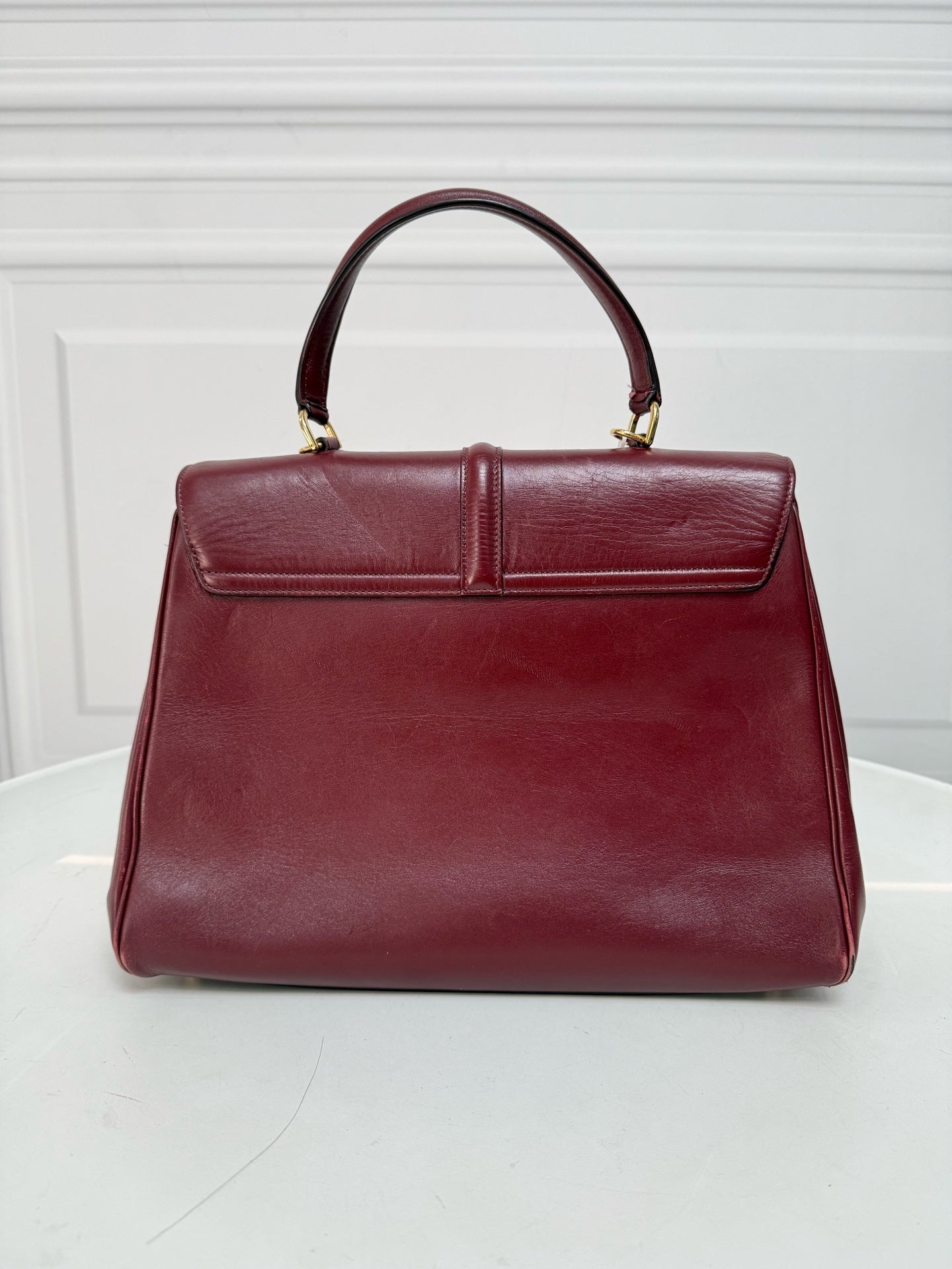 Celine - 16 - Leather - Burgundy - (medium)