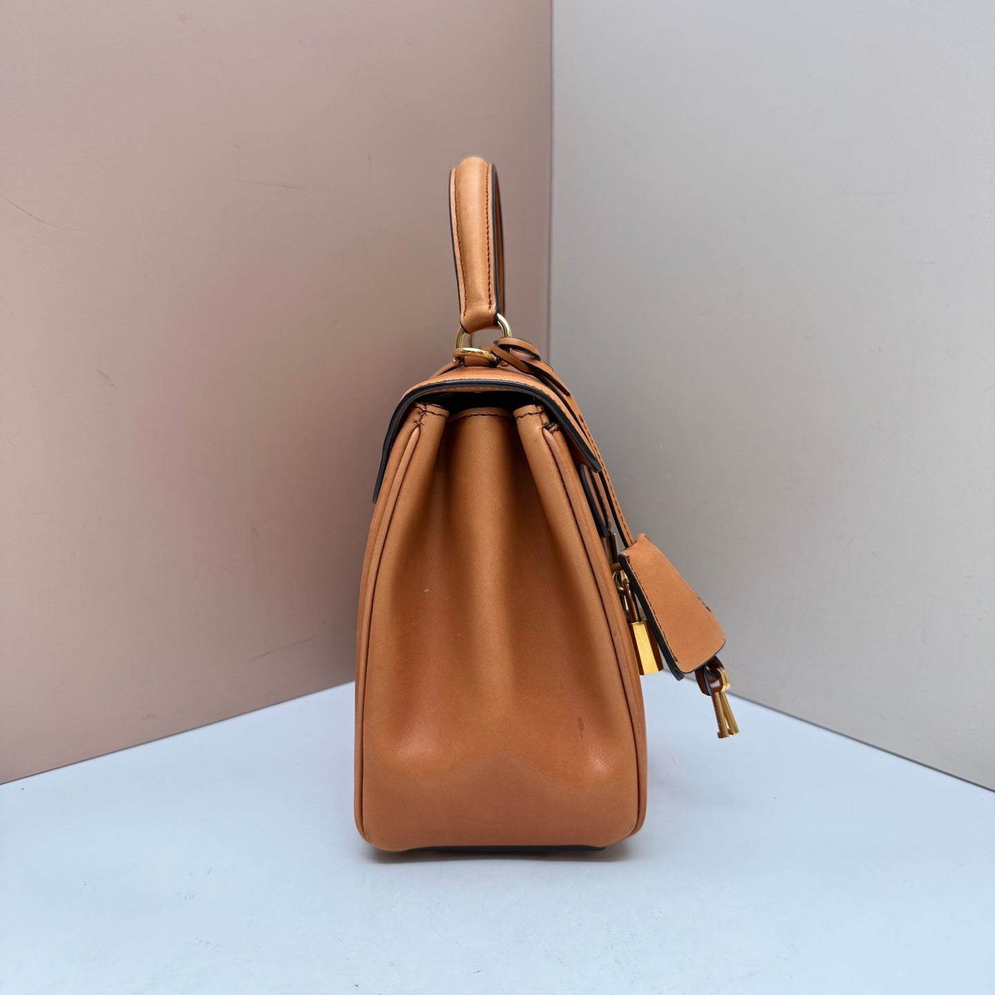 Celine - 16 - Leather - Camel - (small)