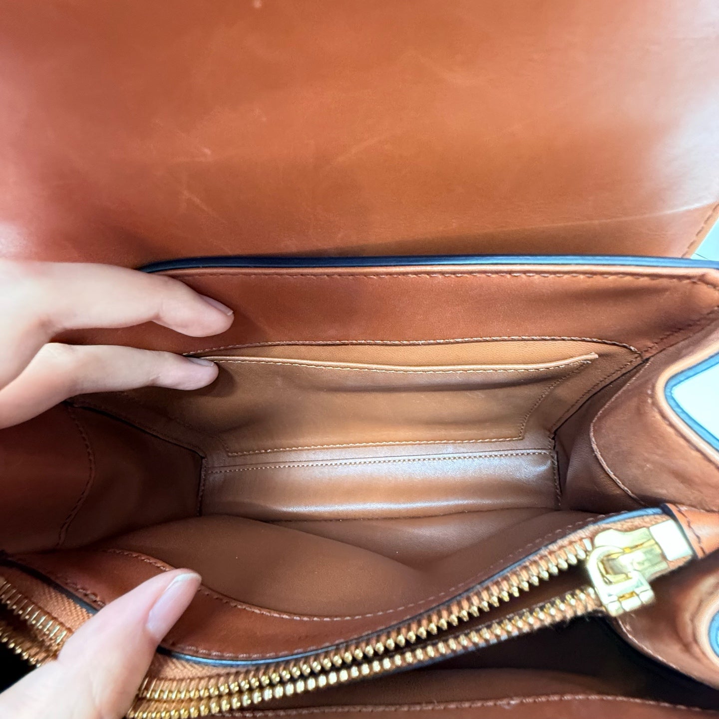 Celine - 16 - Leather - Camel - (small)