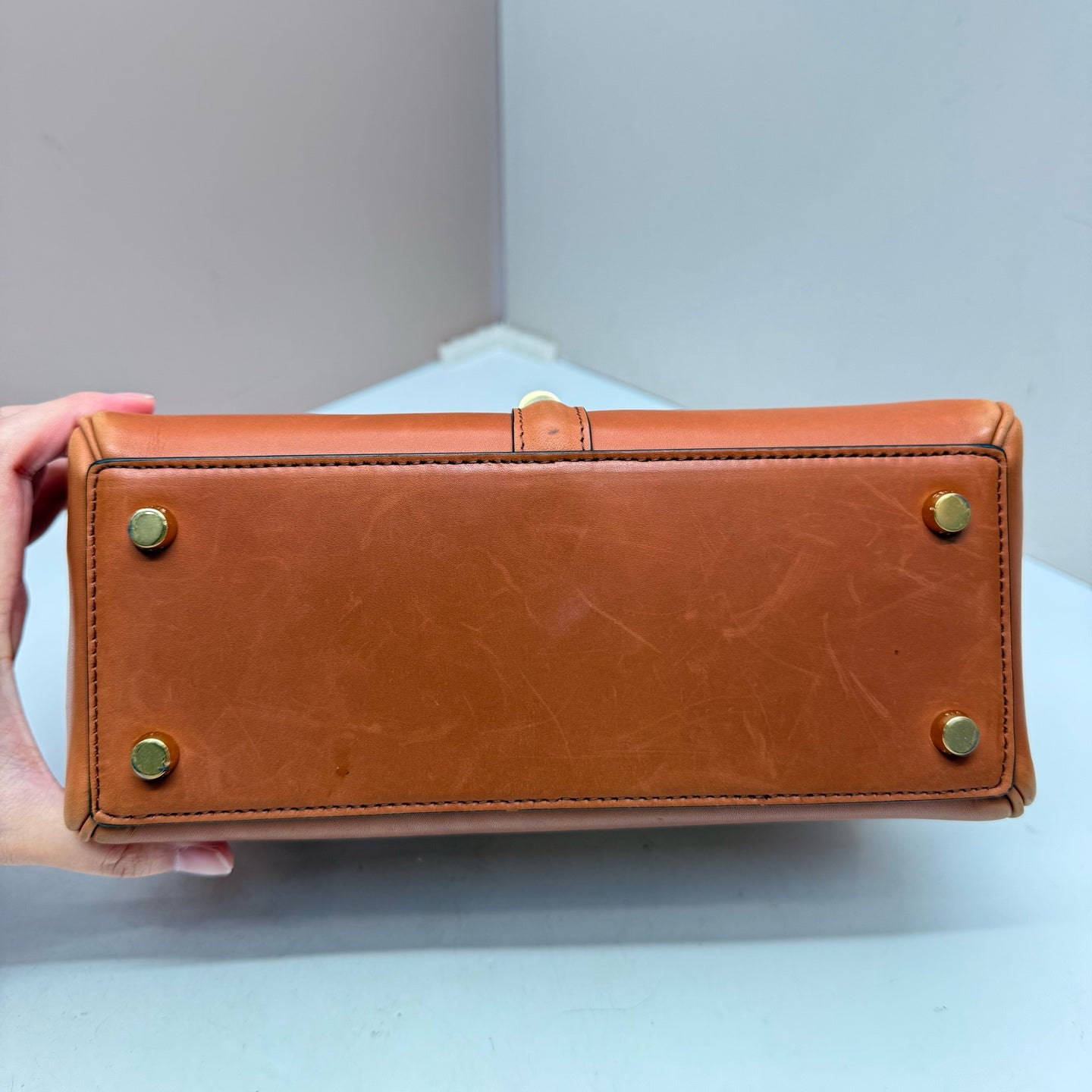 Celine - 16 - Leather - Camel - (small)