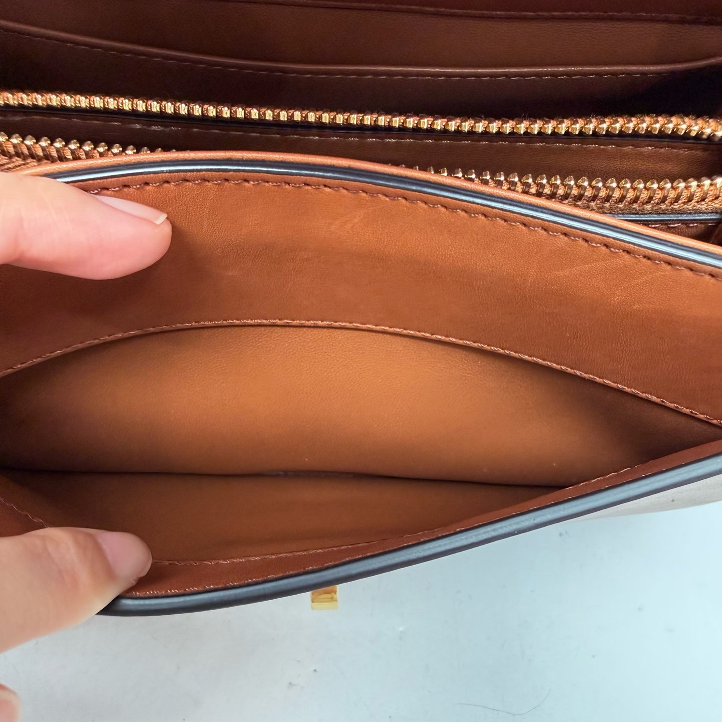 Celine - 16 - Leather - Camel - (small)
