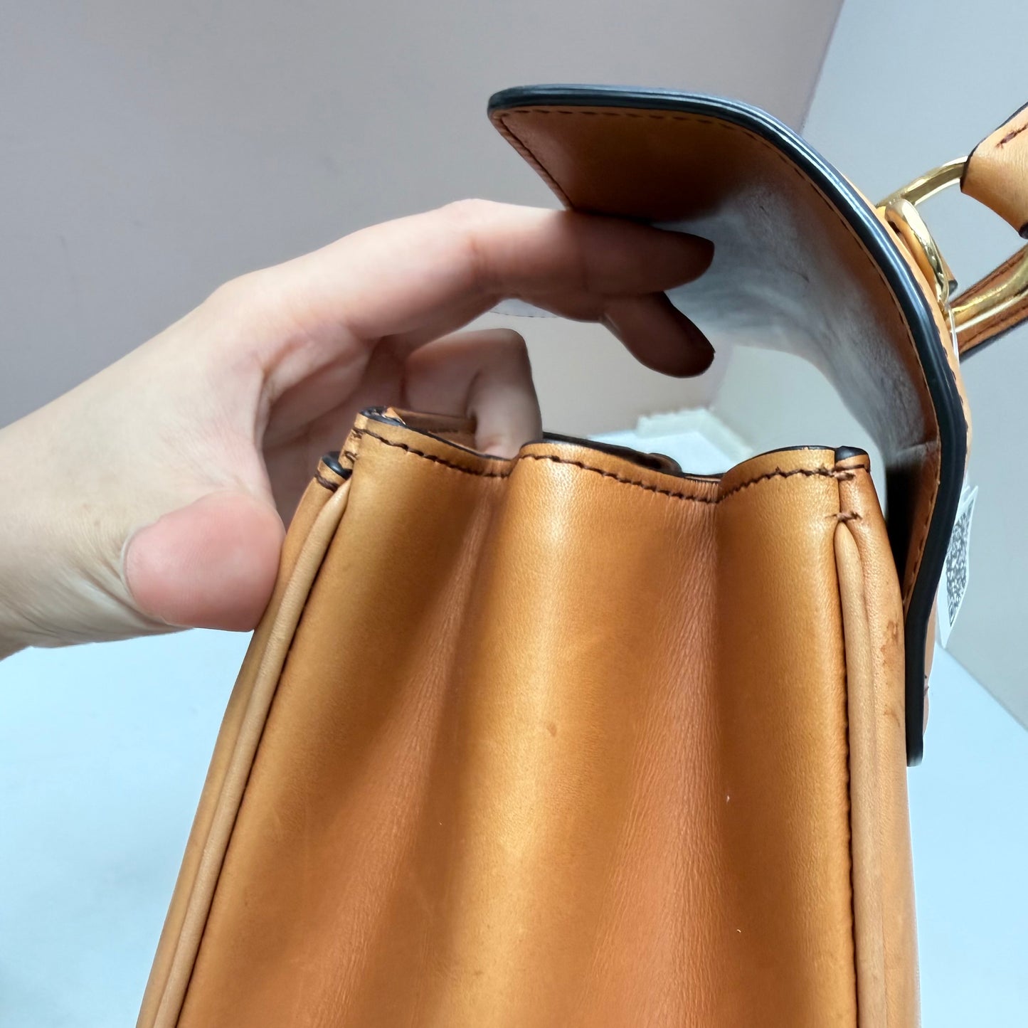 Celine - 16 - Leather - Camel - (small)