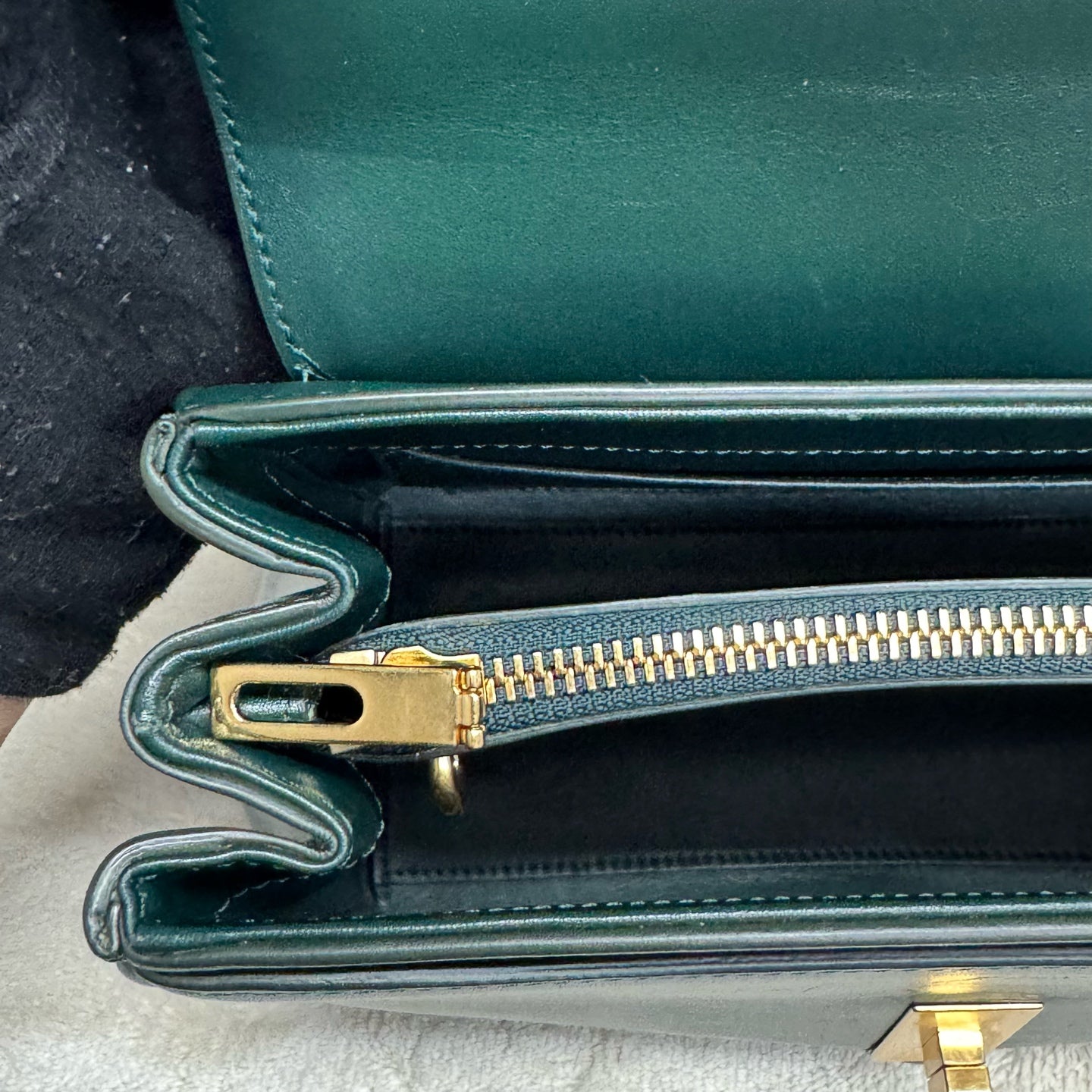 Celine - 16 - Leather - Green - (small)