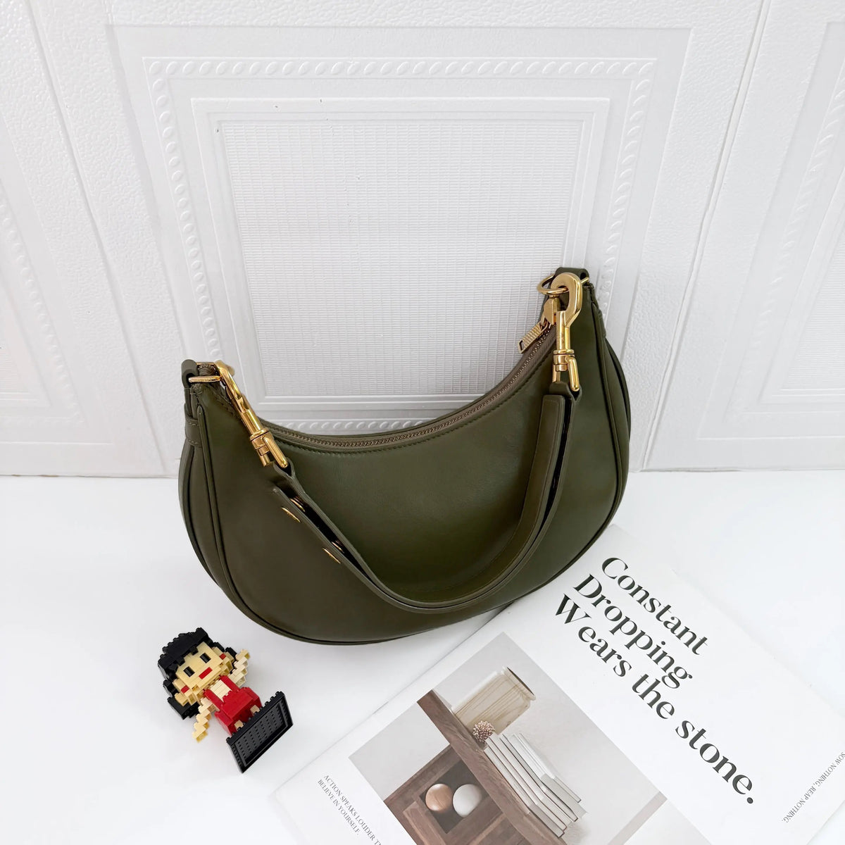 Celine - Ava - Leather - Green - (small)