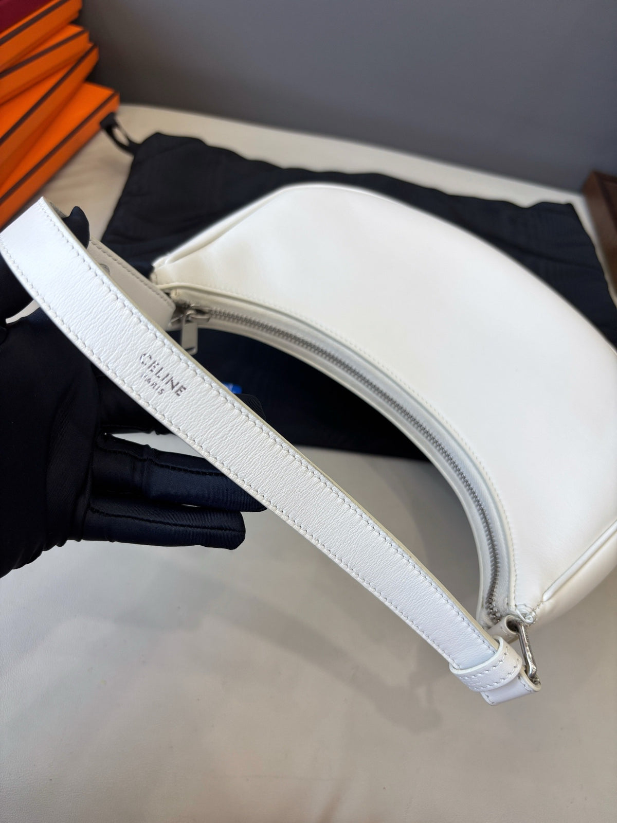 Celine - Ava - Leather - White - (small)