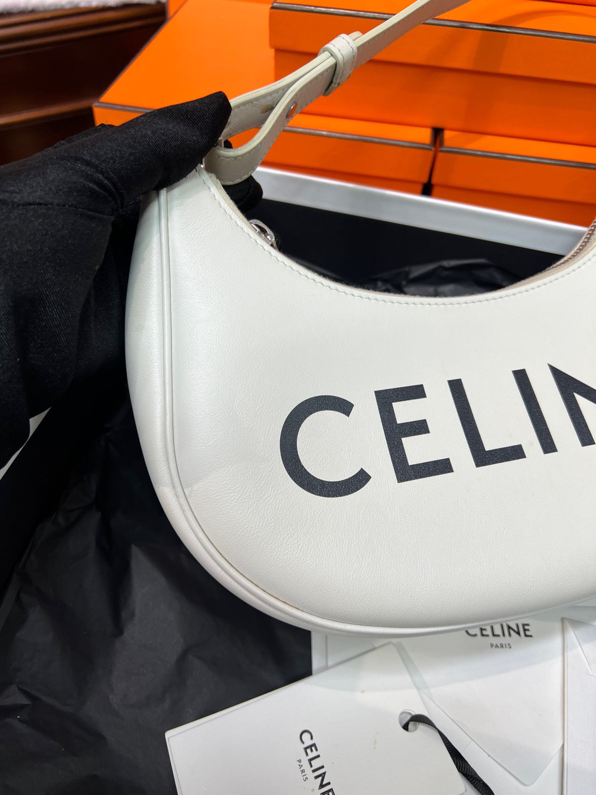 Celine - Ava Medium - Leather - White - (medium)