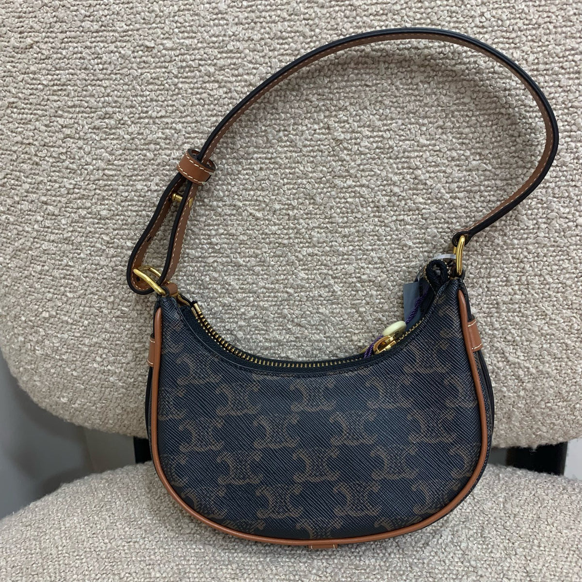 Celine - Ava Moon Bag - Synthetic - Brown - (mini)