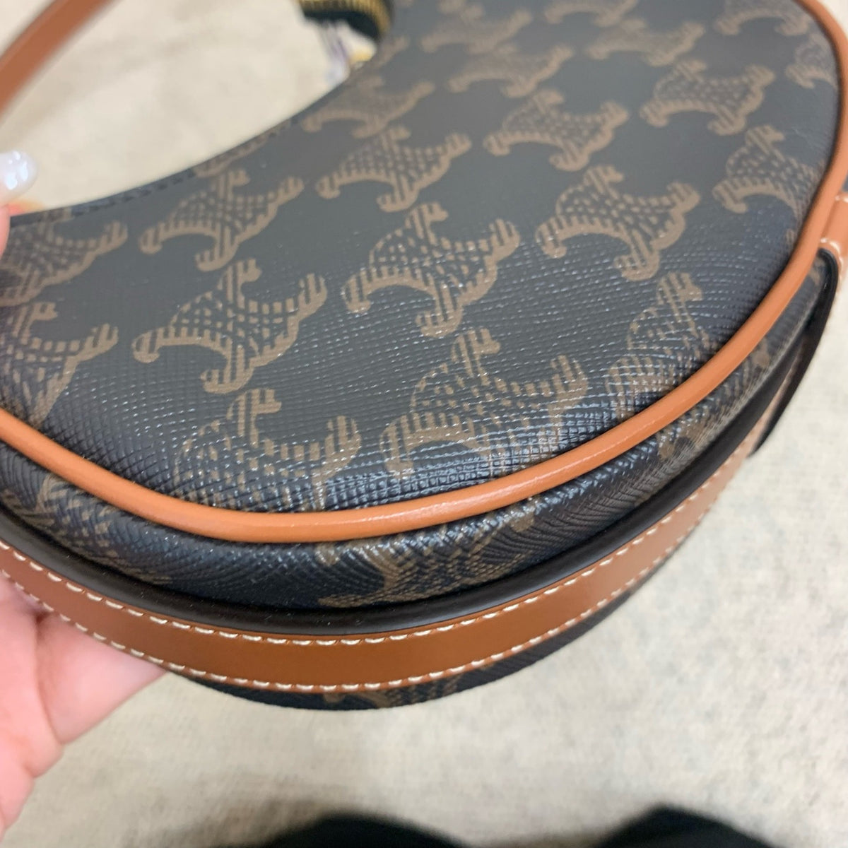 Celine - Ava Moon Bag - Synthetic - Brown - (mini)