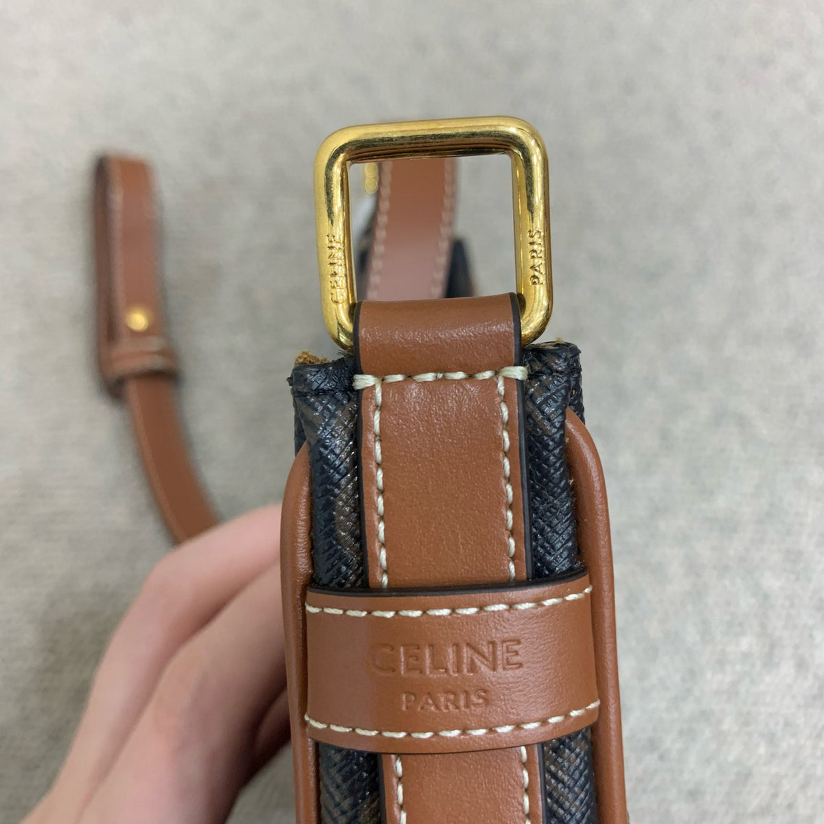 Celine - Ava Moon Bag - Synthetic - Brown - (mini)