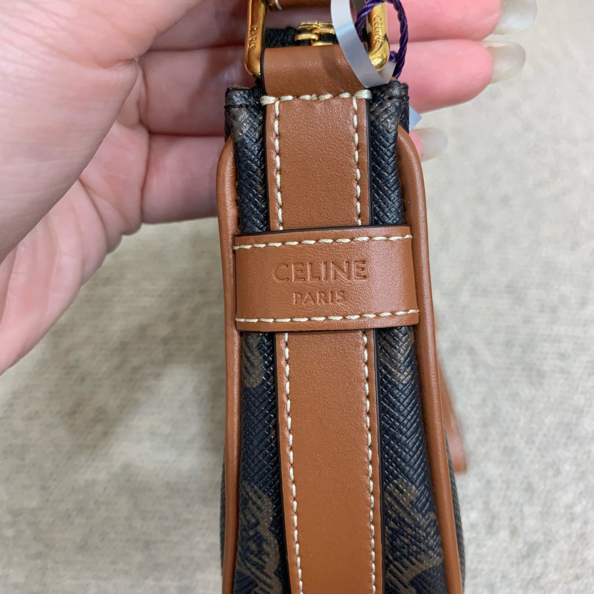 Celine - Ava Moon Bag - Synthetic - Brown - (mini)
