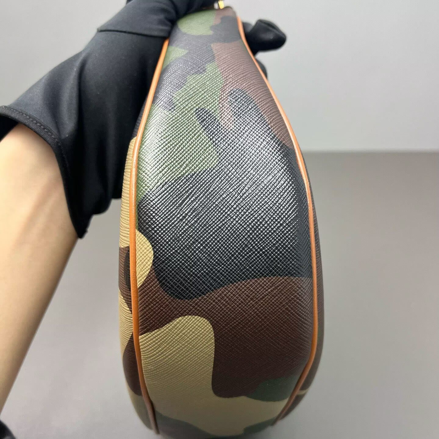 Celine - AVA - PVC coated canvas with leather trim - Multicolour camouflage with orange accents - (Medium)