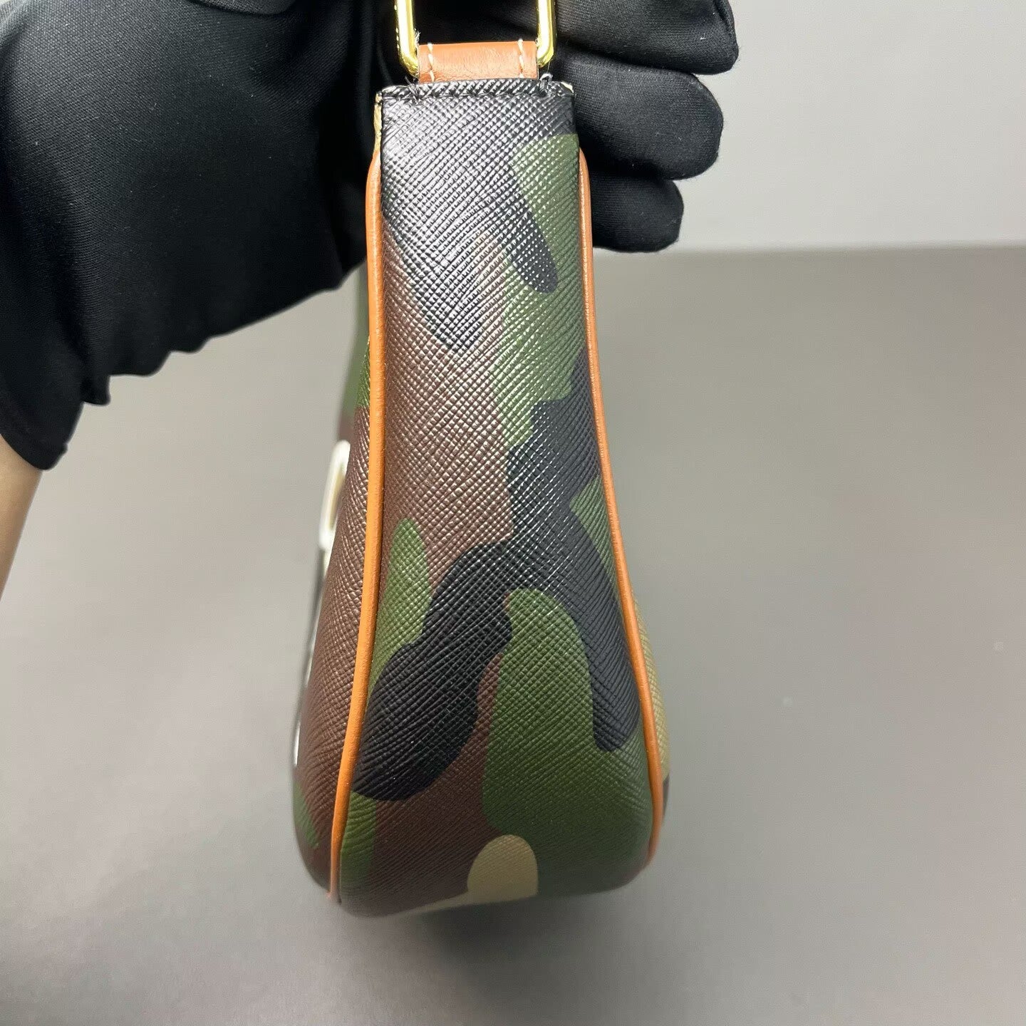 Celine - AVA - PVC coated canvas with leather trim - Multicolour camouflage with orange accents - (Medium)