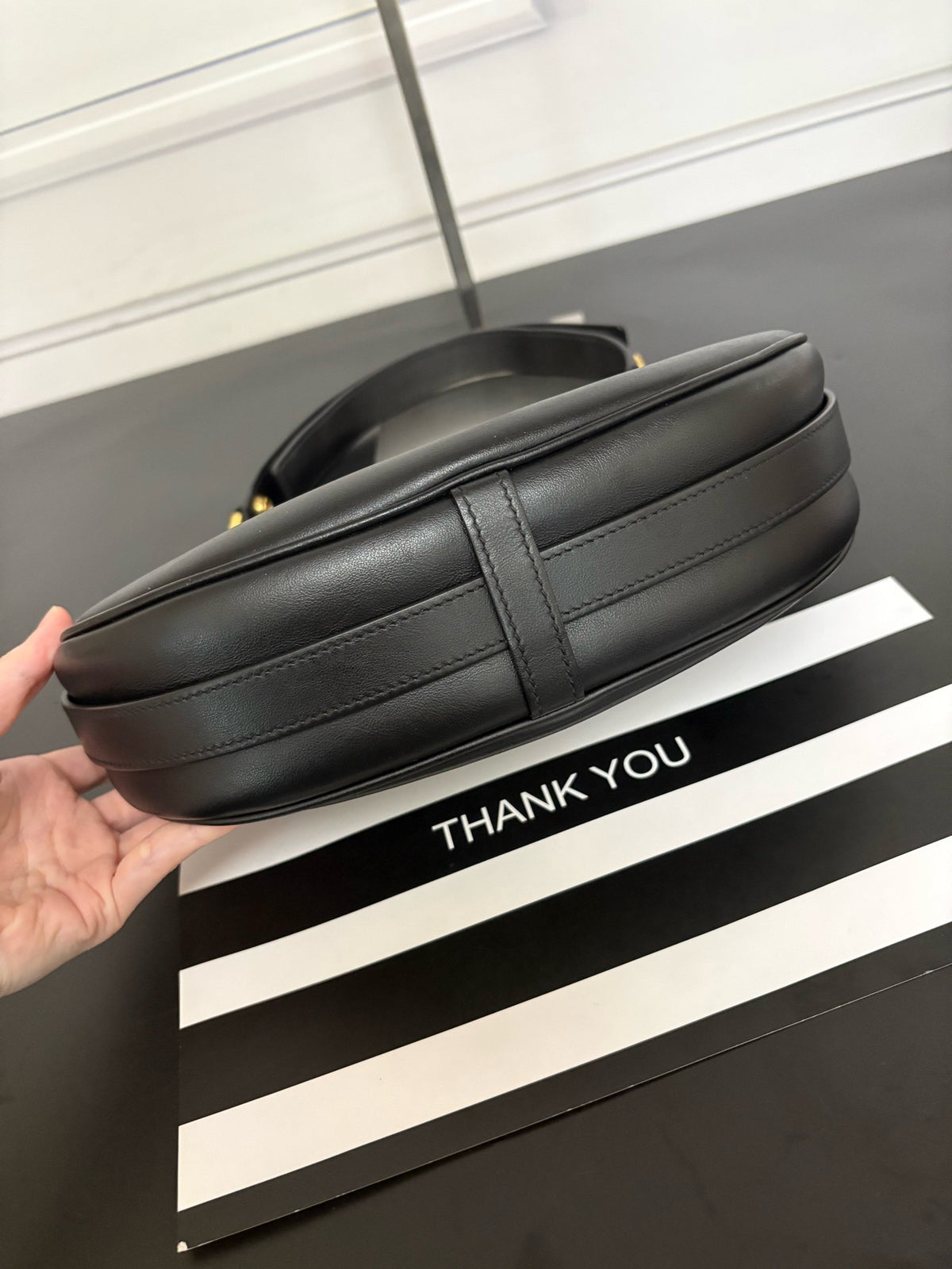 Celine - Ava Strap - Leather - Black