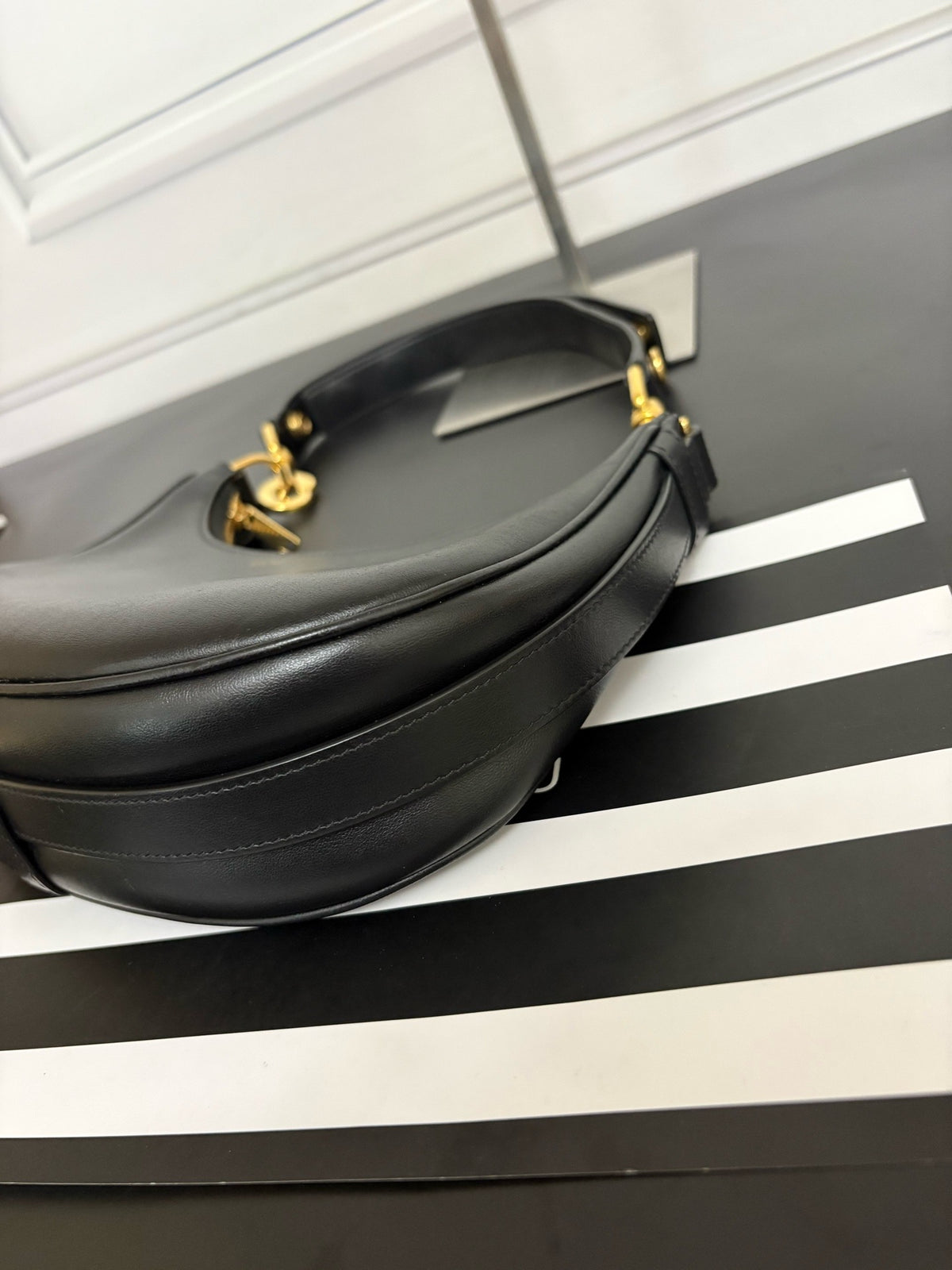 Celine - Ava Strap - Leather - Black