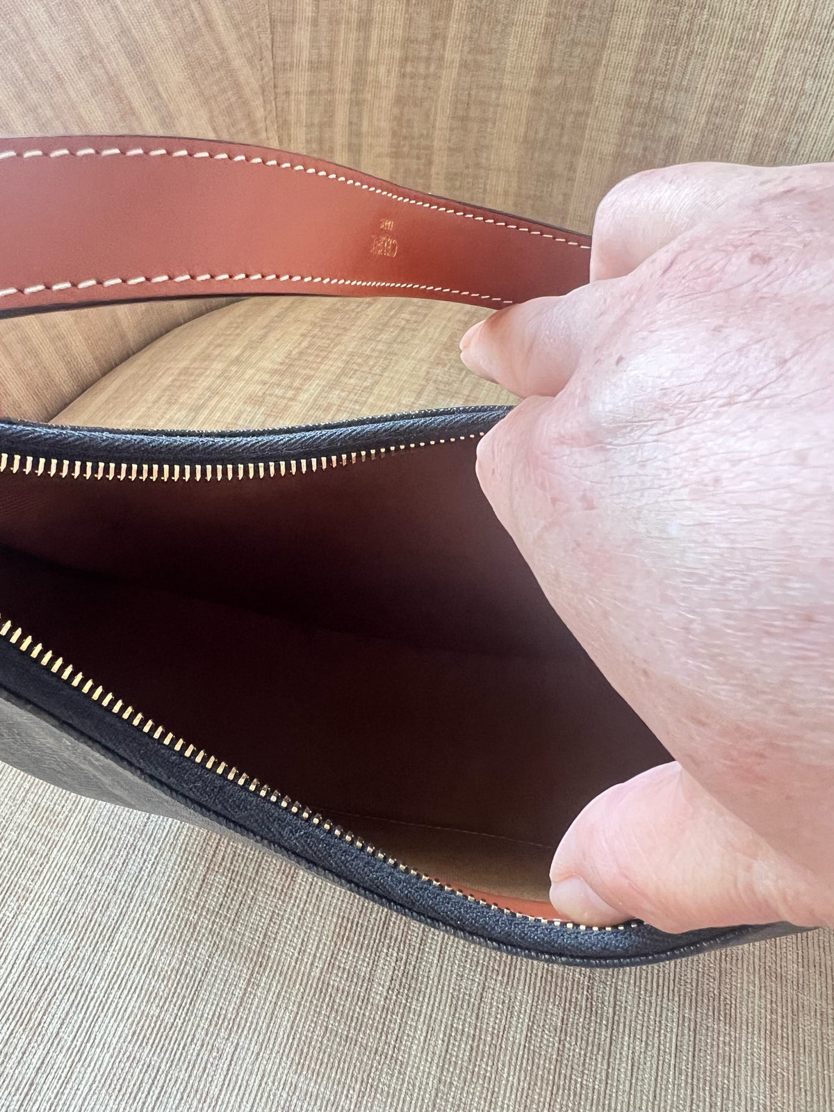 Celine - AVA Triomphe Canvas Shoulder Bag - Synthetic - Brown - (mini)