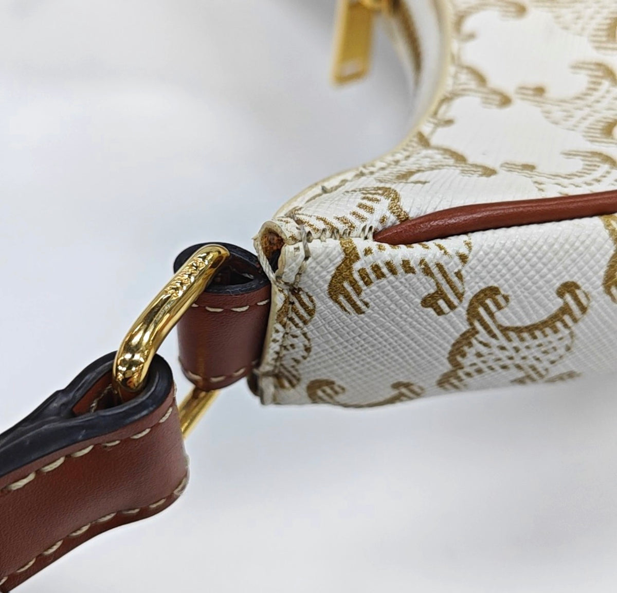 Celine - Ava Triomphe - Leather - White - (mini)