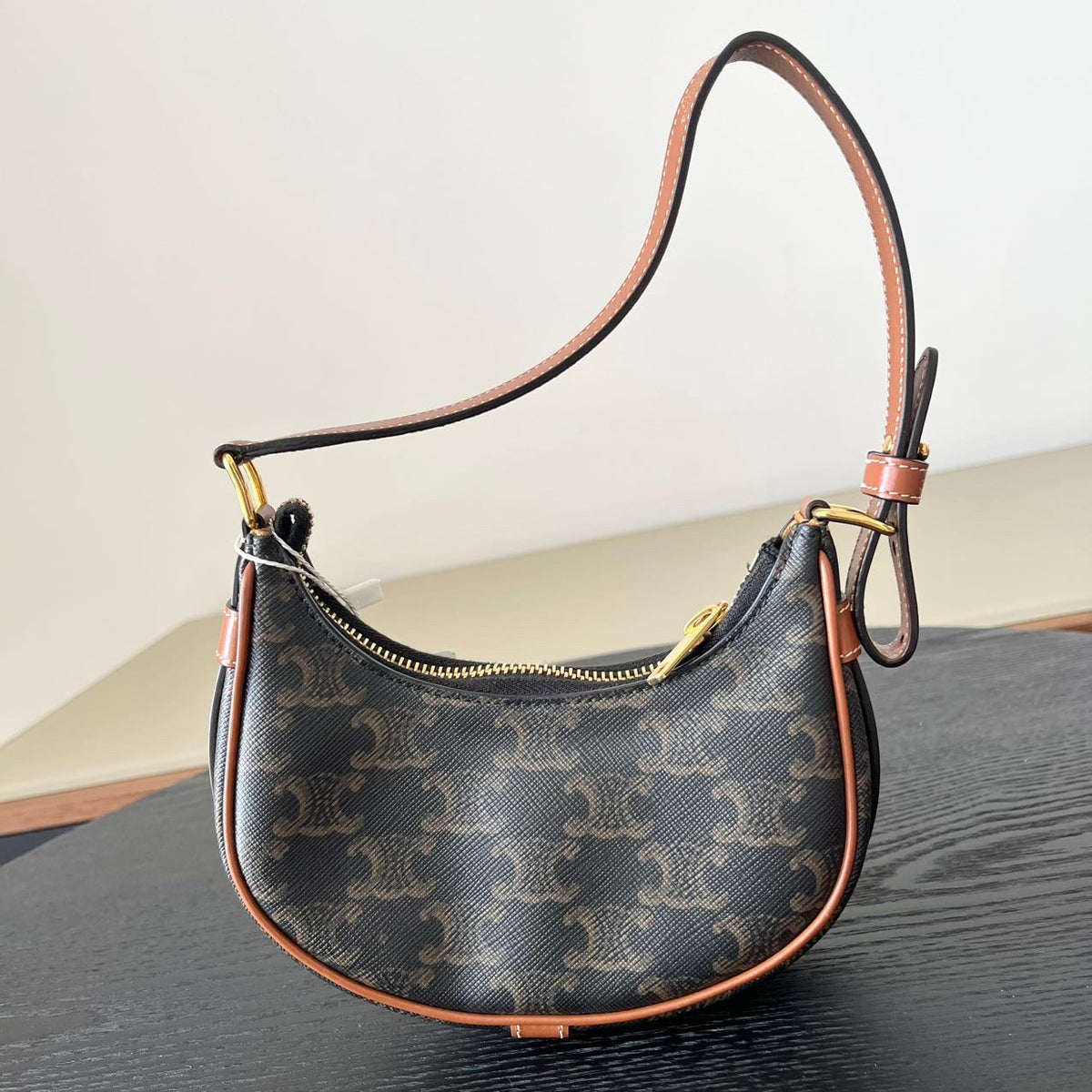 Celine - Ava Triomphe Mini - Cloth - Black - (mini)